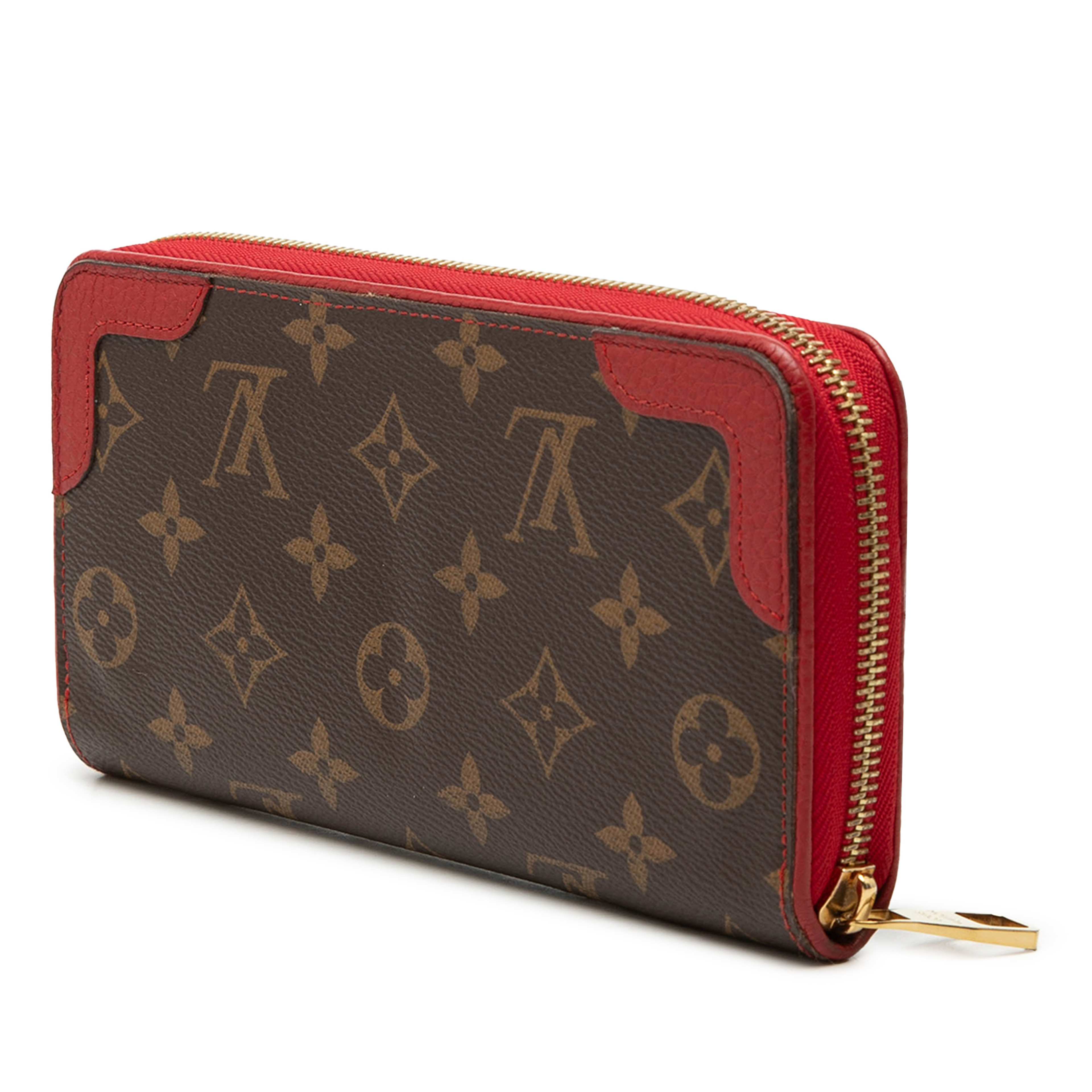 Louis Vuitton Monogram Retiro Zippy Wallet, från Luxclusif, i färgen brown. Klicka för att öppna bilden i stort format