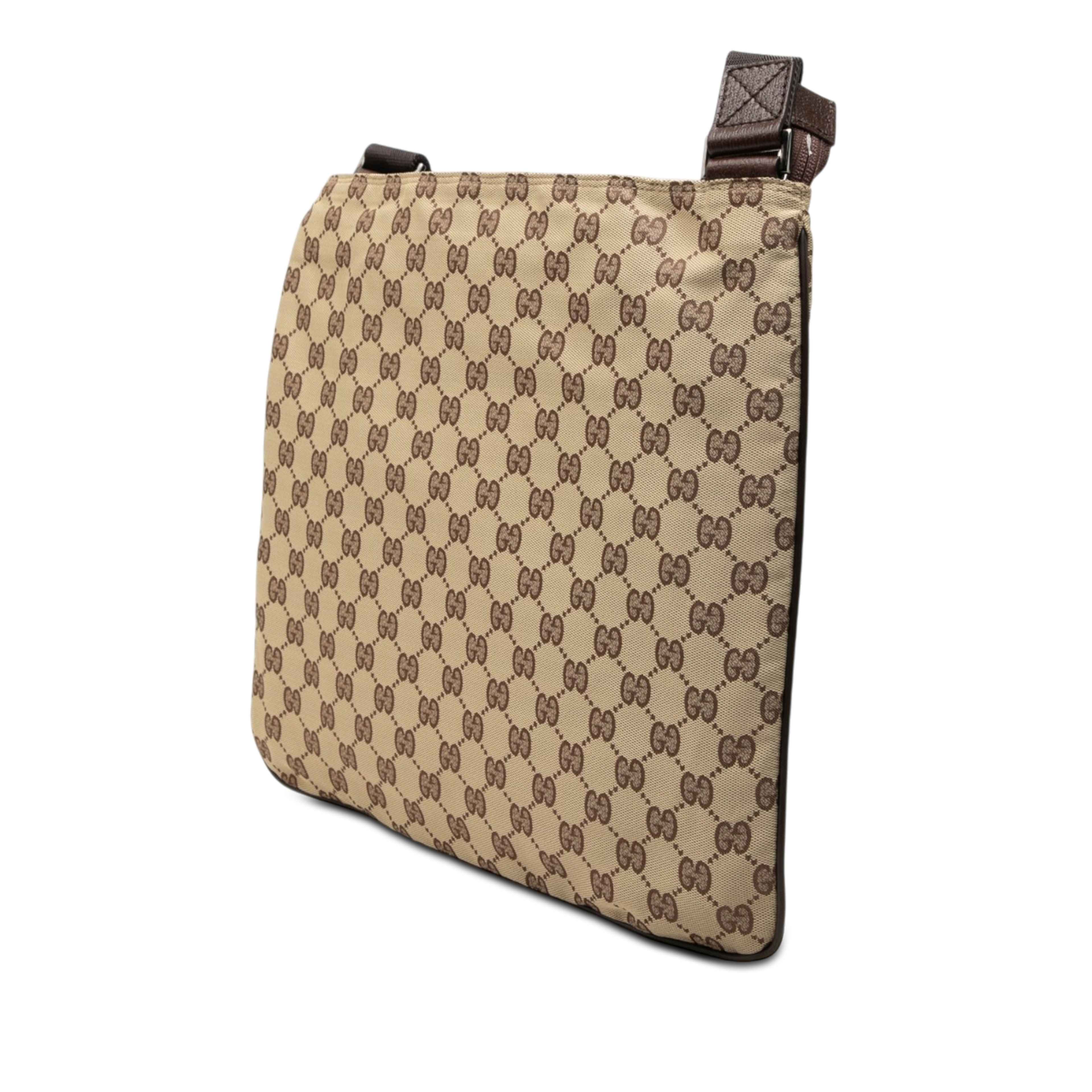Gucci Gg Canvas Crossbody, från Luxclusif, i färgen beige. Klicka för att öppna bilden i stort format