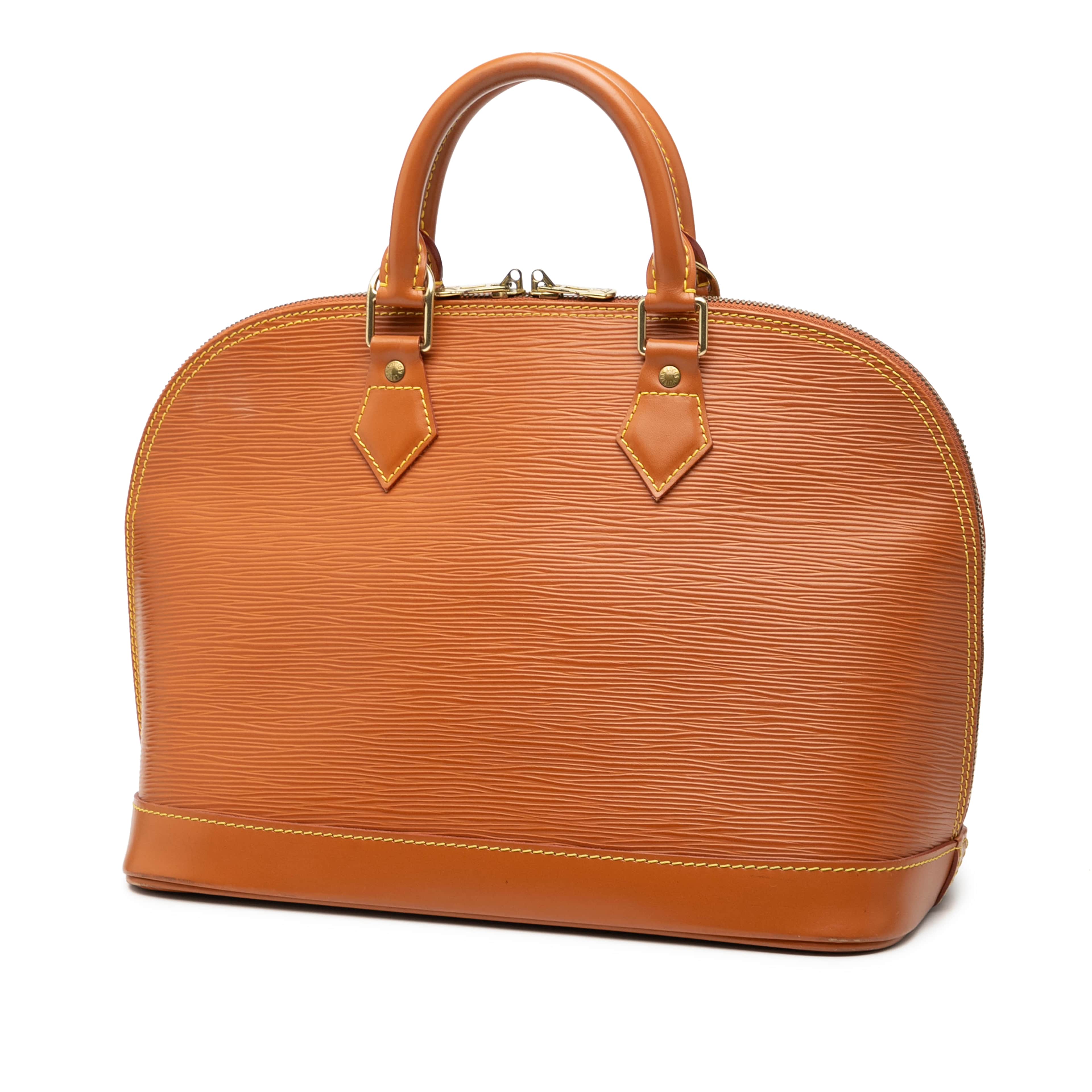 Louis Vuitton Epi Alma Pm, från Luxclusif, i färgen brown. Klicka för att öppna bilden i stort format