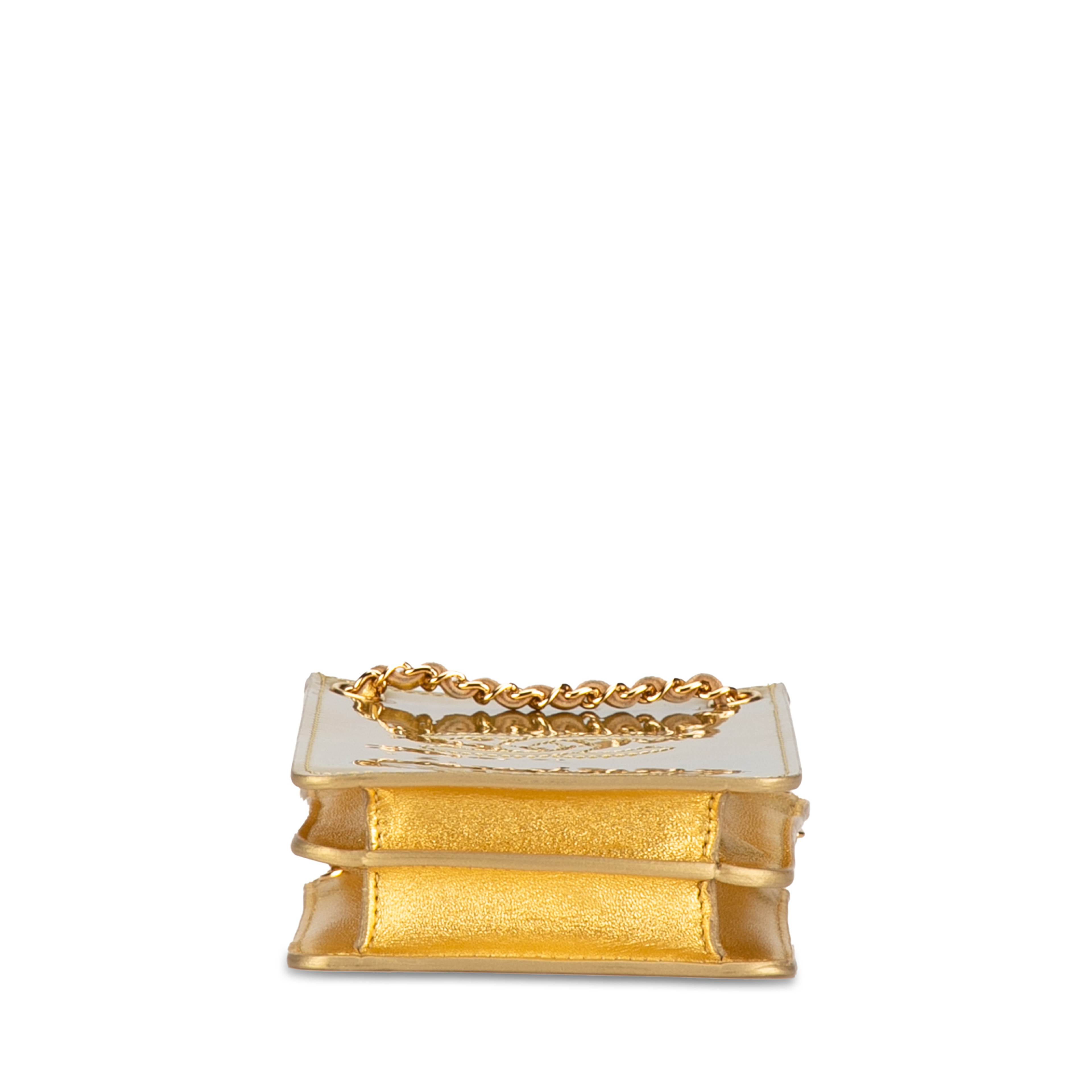 Chanel Cc Patent Phone Holder Crossbody