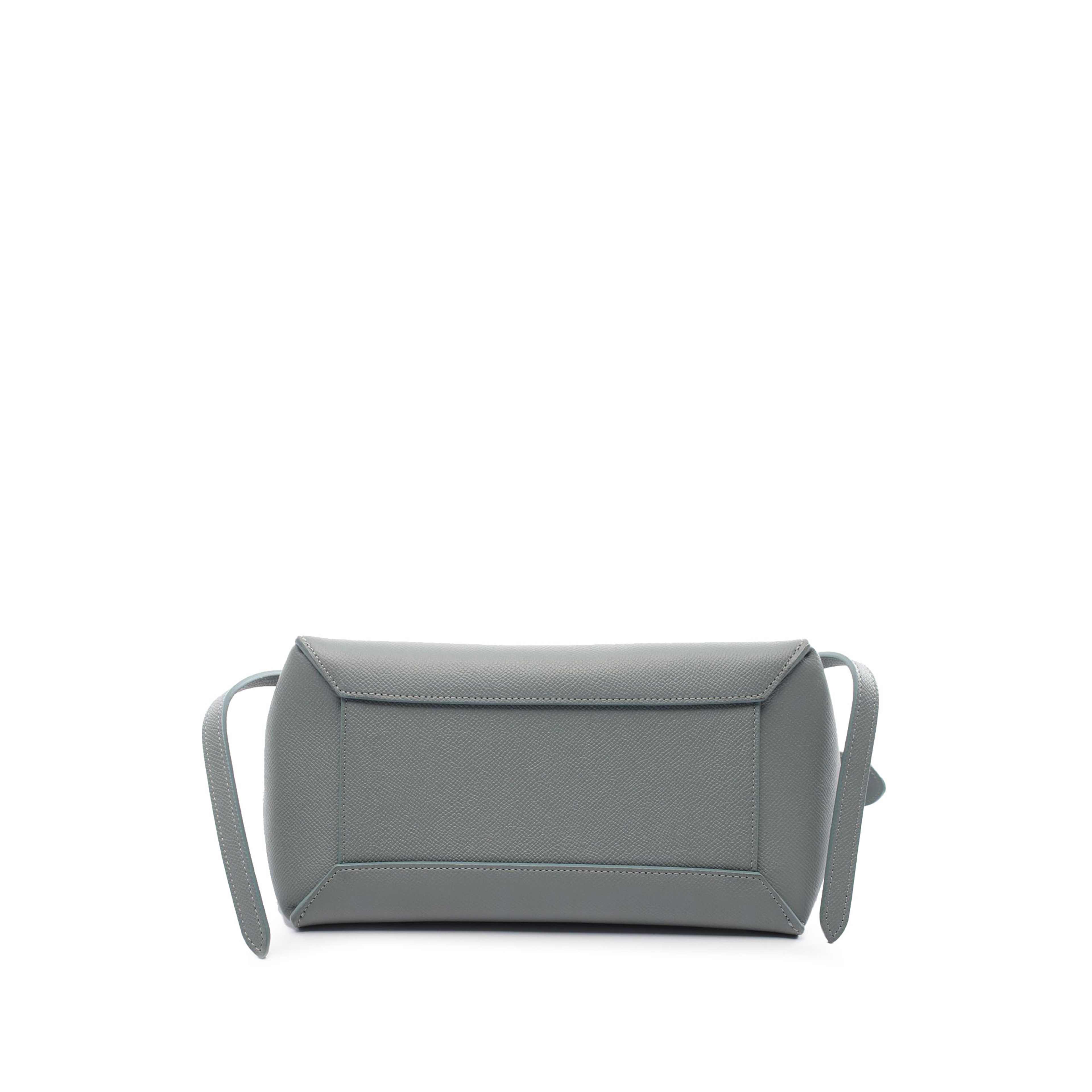 Celine Micro Grained Calfskin Belt Bag, från Luxclusif, i färgen light blue.
