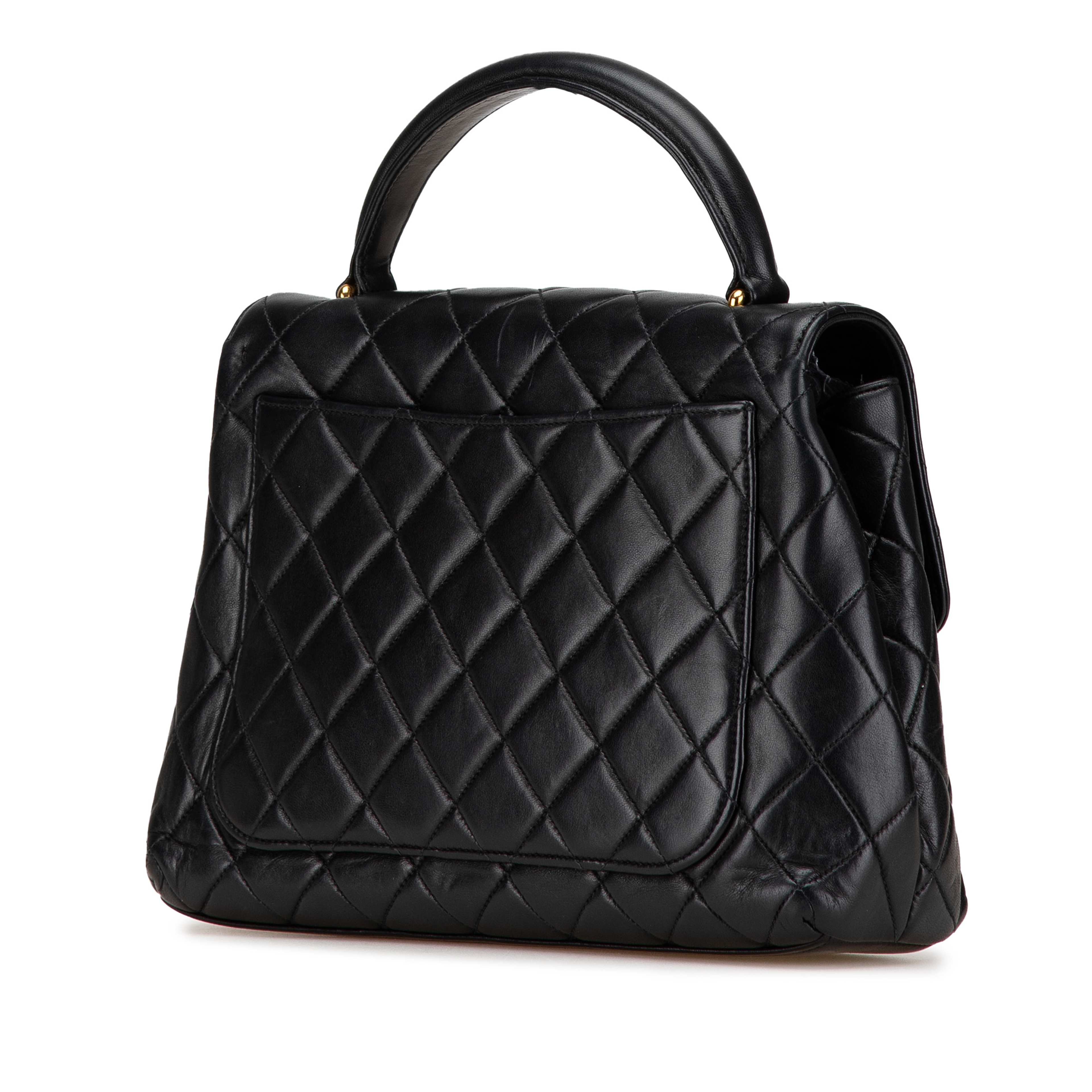 Chanel Medium Lambskin Kelly Top Handle Bag