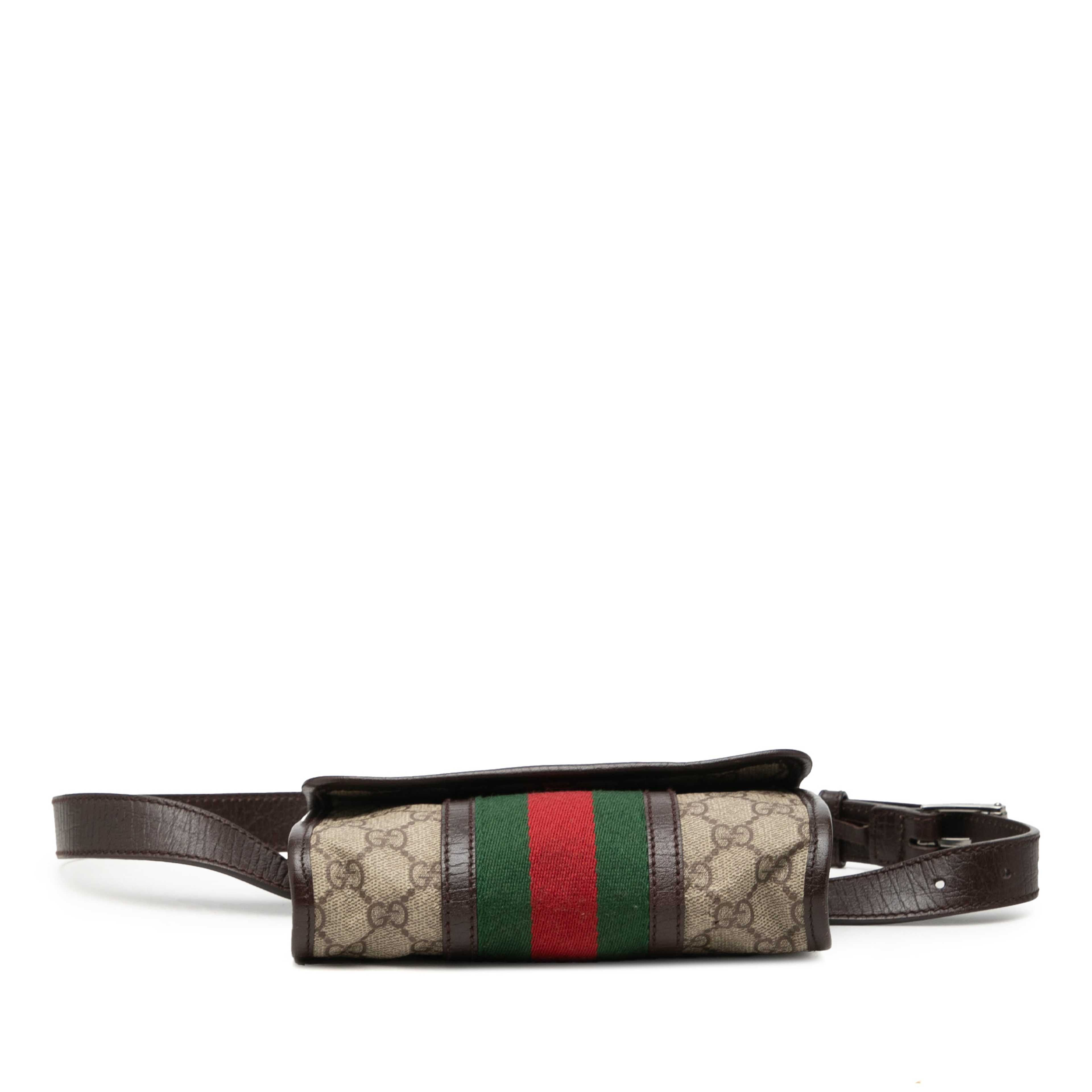 Gucci Gg Supreme Web Belt Bag, från Luxclusif, i färgen beige. Klicka för att öppna bilden i stort format