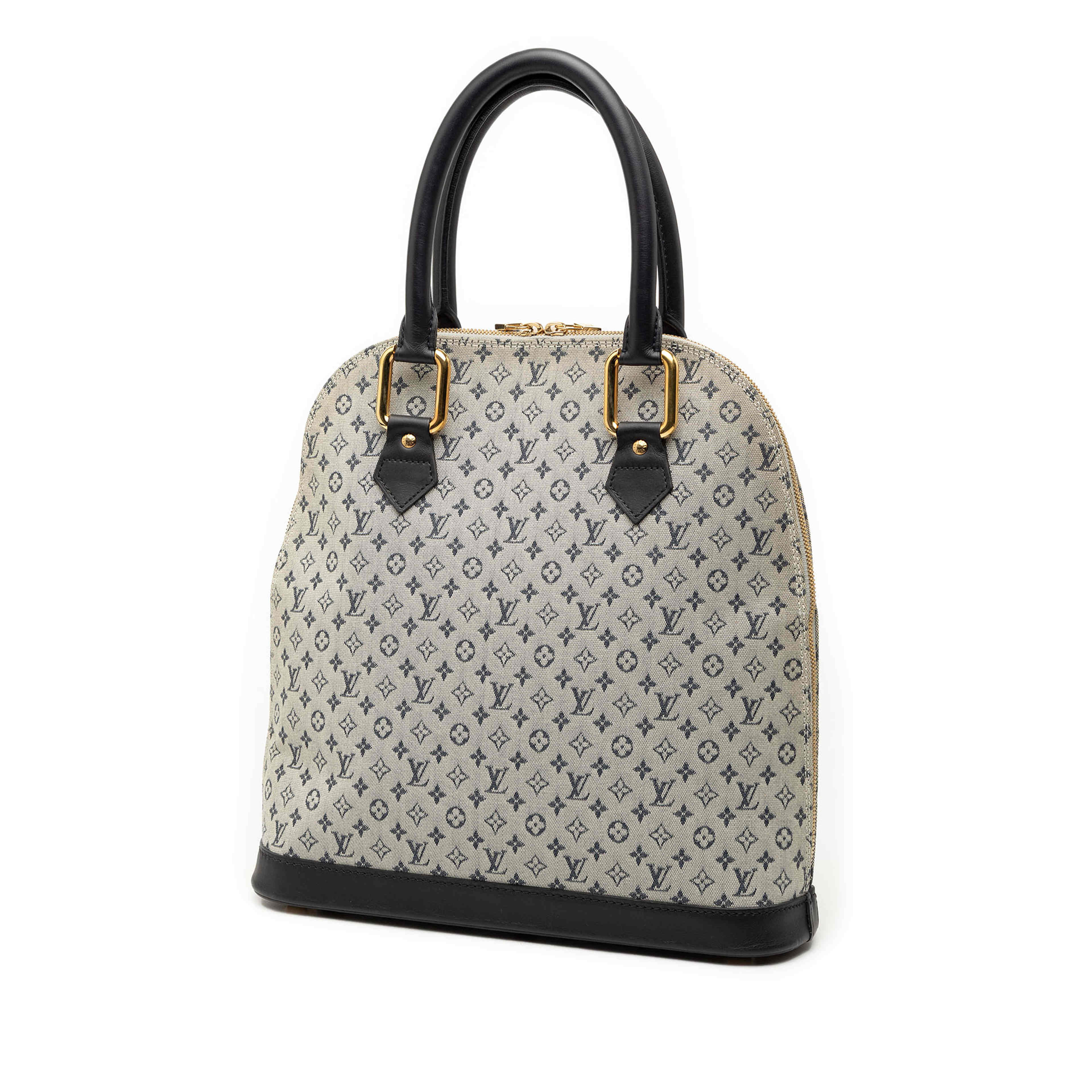 Louis Vuitton Monogram Mini Lin Alma Haut, från Luxclusif, i färgen gray. Klicka för att öppna bilden i stort format