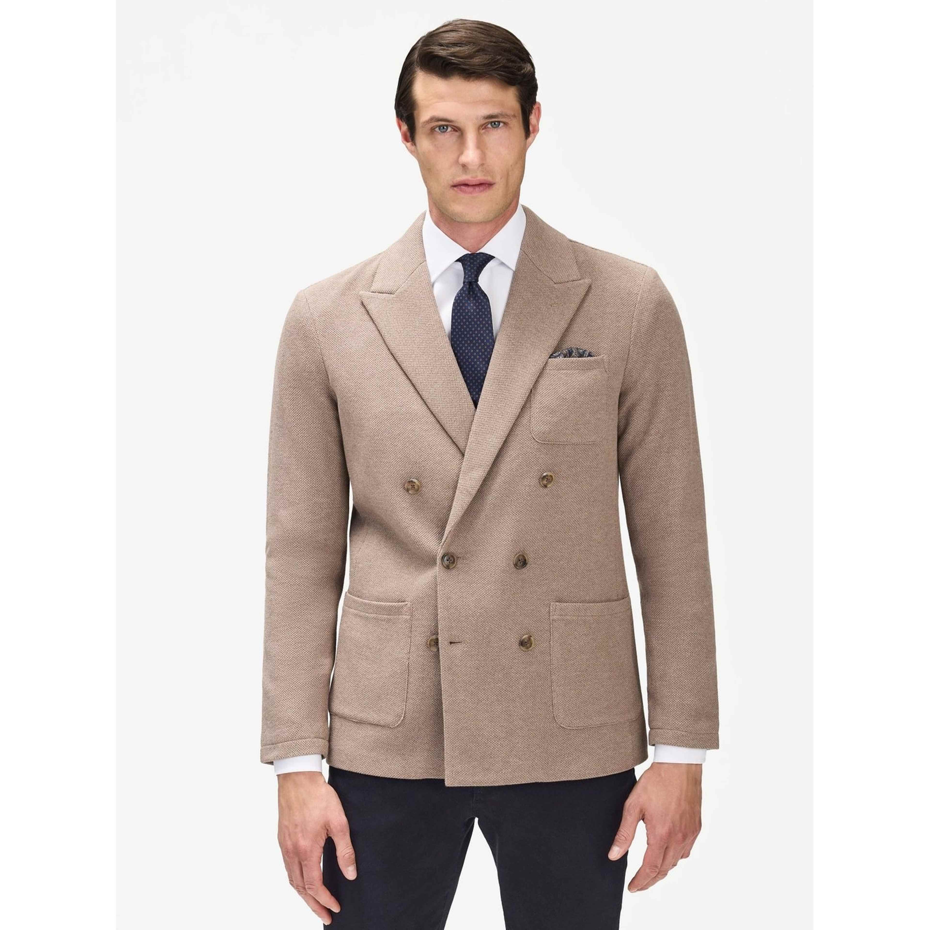 Double Breasted Knitted Blazer Charles