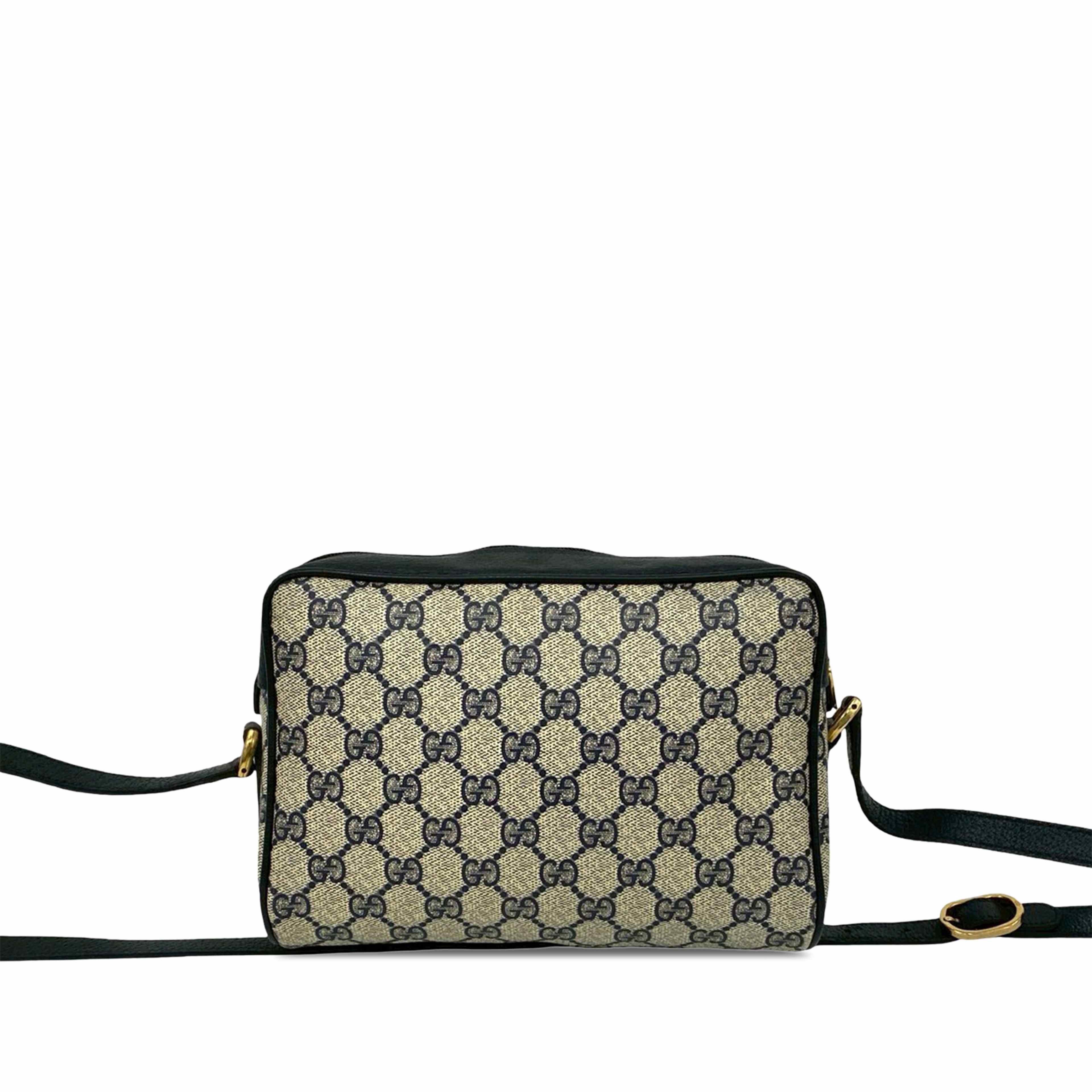 Gucci Gg Supreme Web Crossbody, från Luxclusif, i färgen beige. Klicka för att öppna bilden i stort format
