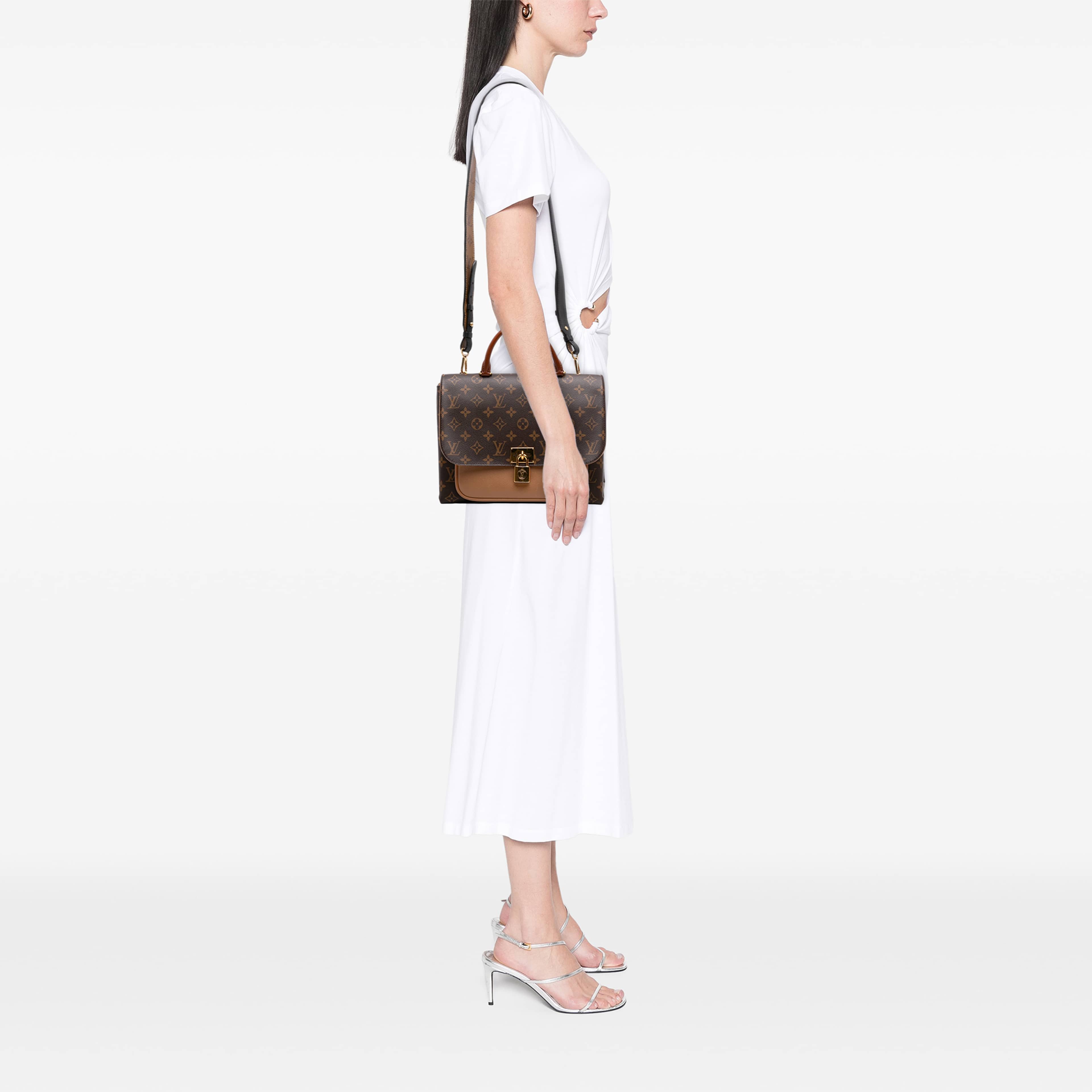 Louis Vuitton Monogram Marignan, från Luxclusif, i färgen brun. Klicka för att öppna bilden i stort format