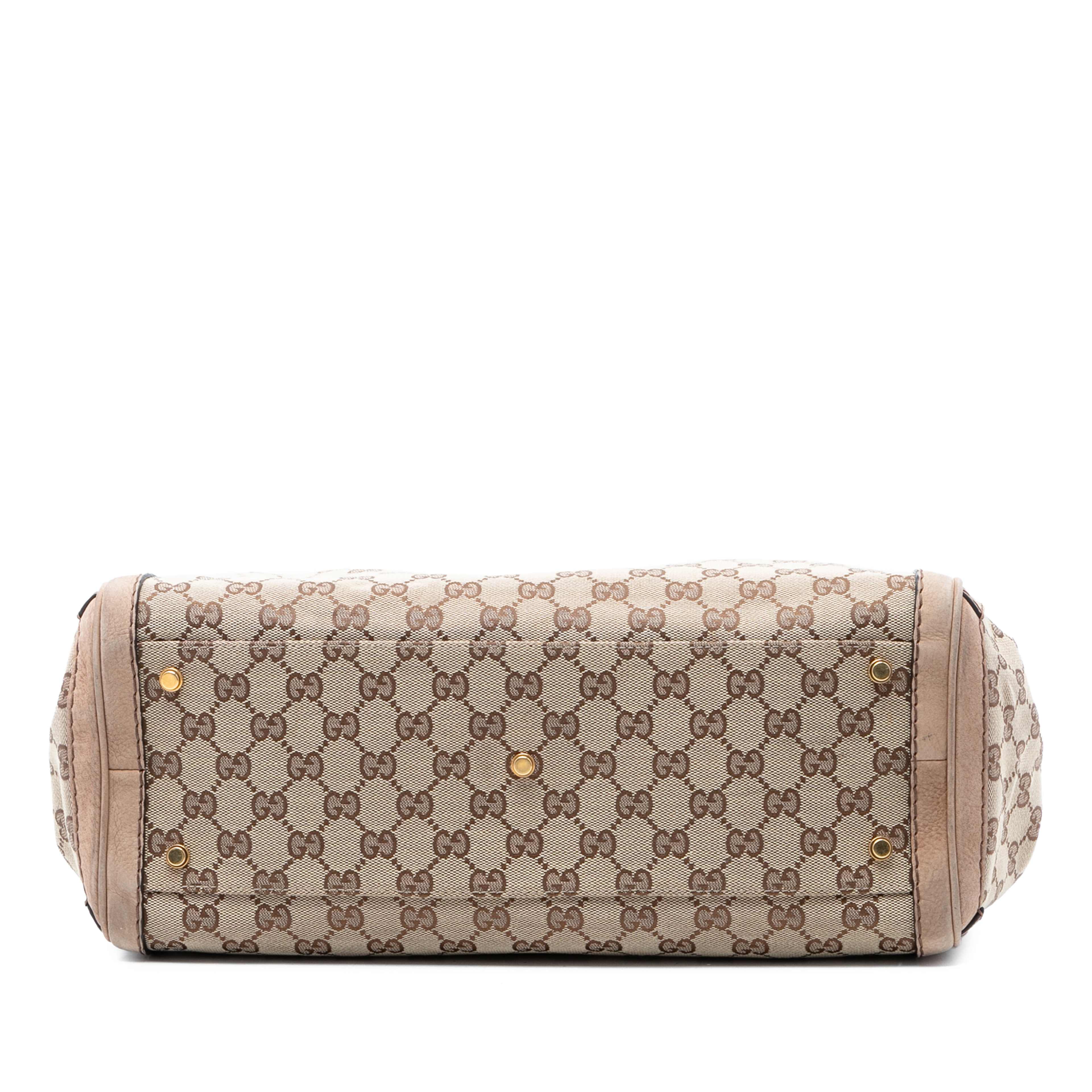 Gucci Gg Canvas Running Tote, från Luxclusif, i färgen beige. Klicka för att öppna bilden i stort format