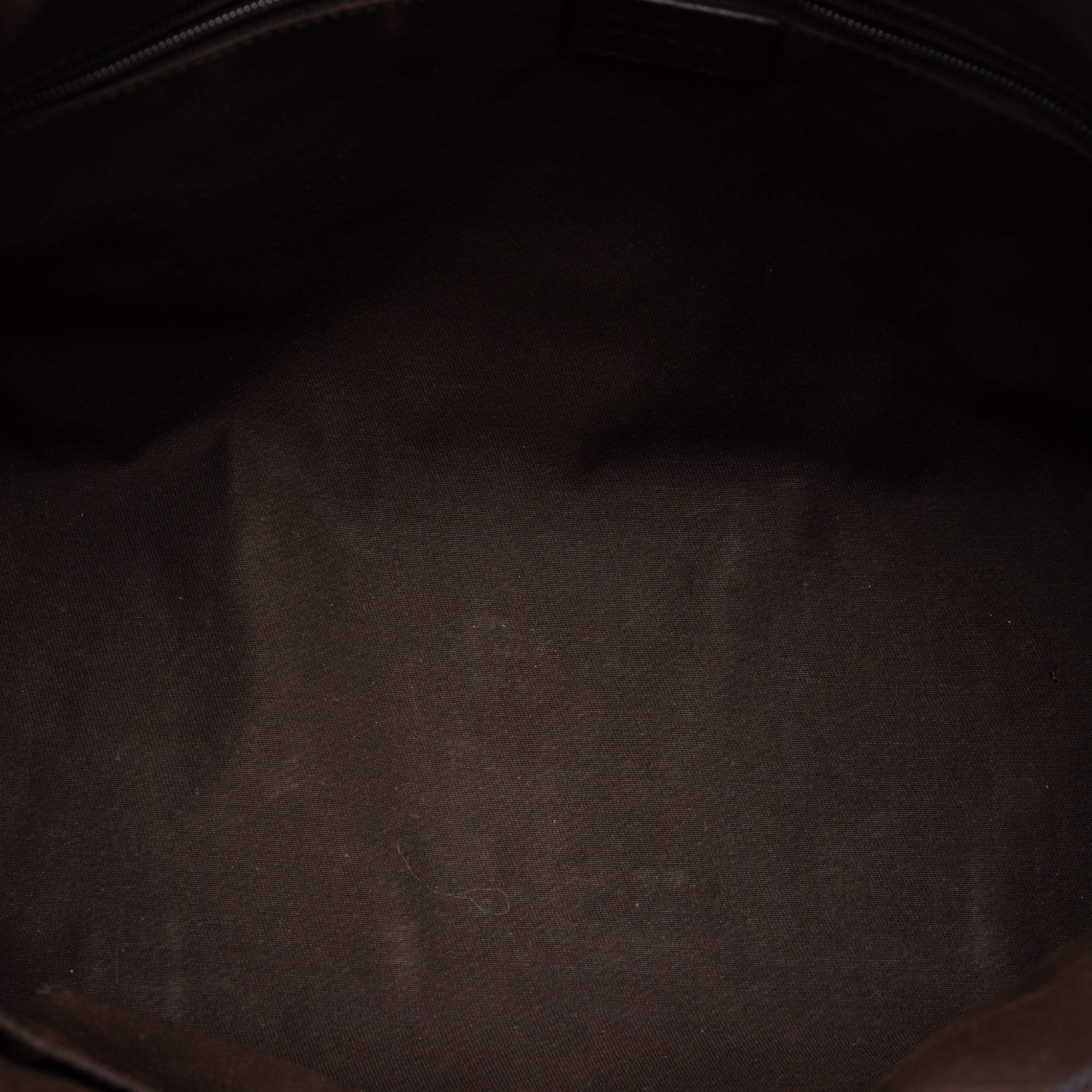 Gucci Gg Nylon Abbey D Ring Tote, från Luxclusif, i färgen dark brown. Klicka för att öppna bilden i stort format