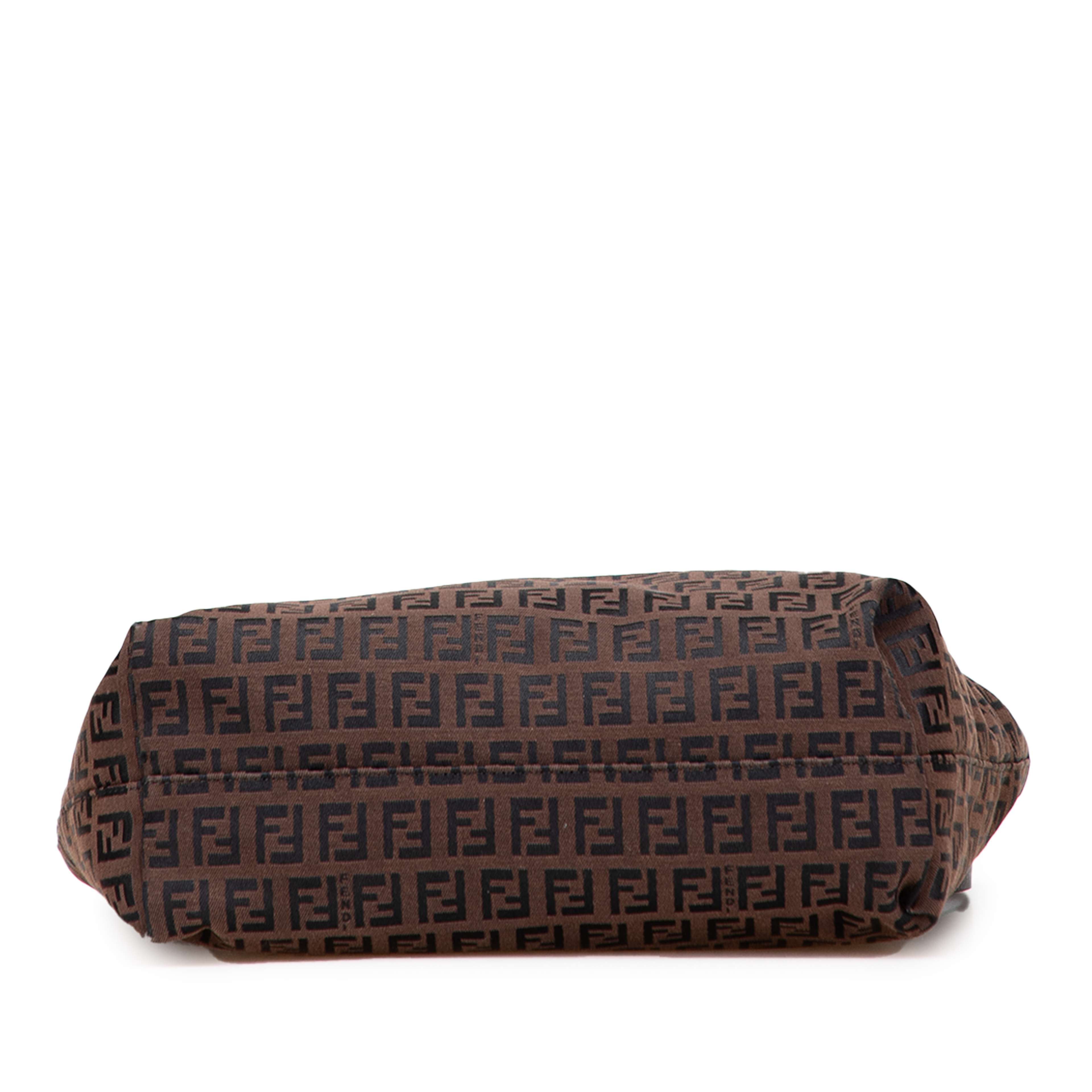 Fendi Zucchino Canvas Tote, från Luxclusif, i färgen dark brown.