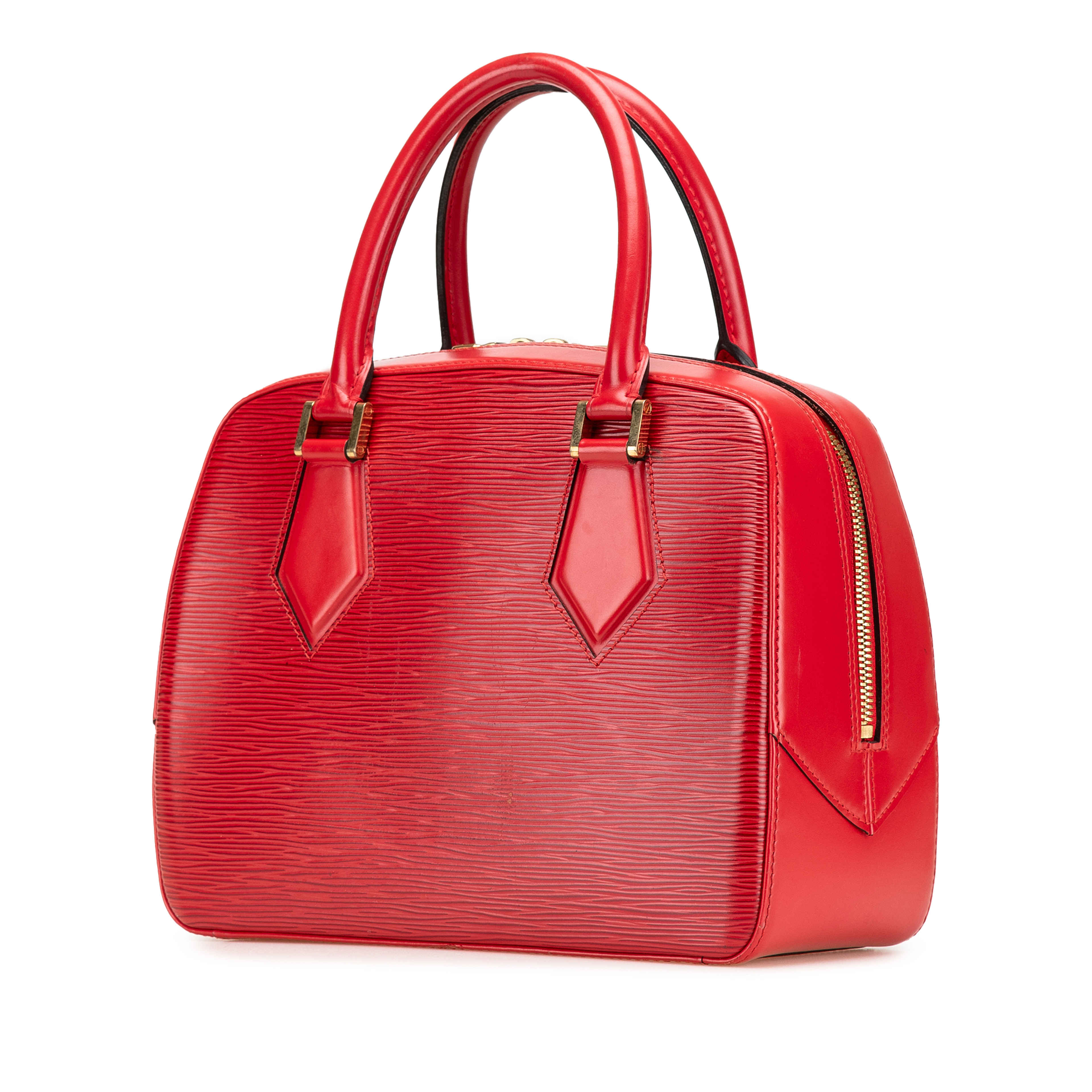 Louis Vuitton Epi Sablons, från Luxclusif, i färgen red. Klicka för att öppna bilden i stort format