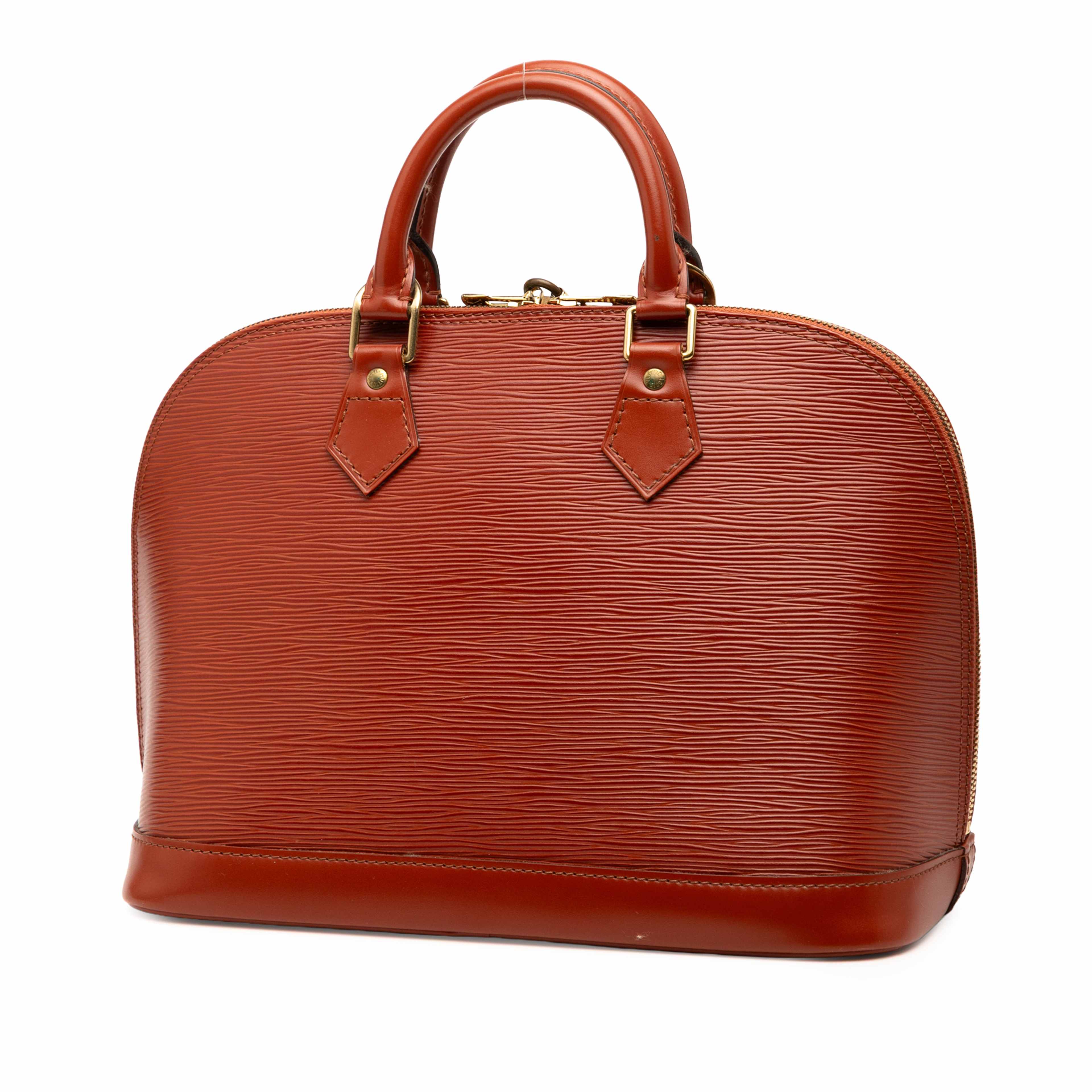 Louis Vuitton Epi Alma Pm, från Luxclusif, i färgen brown. Klicka för att öppna bilden i stort format