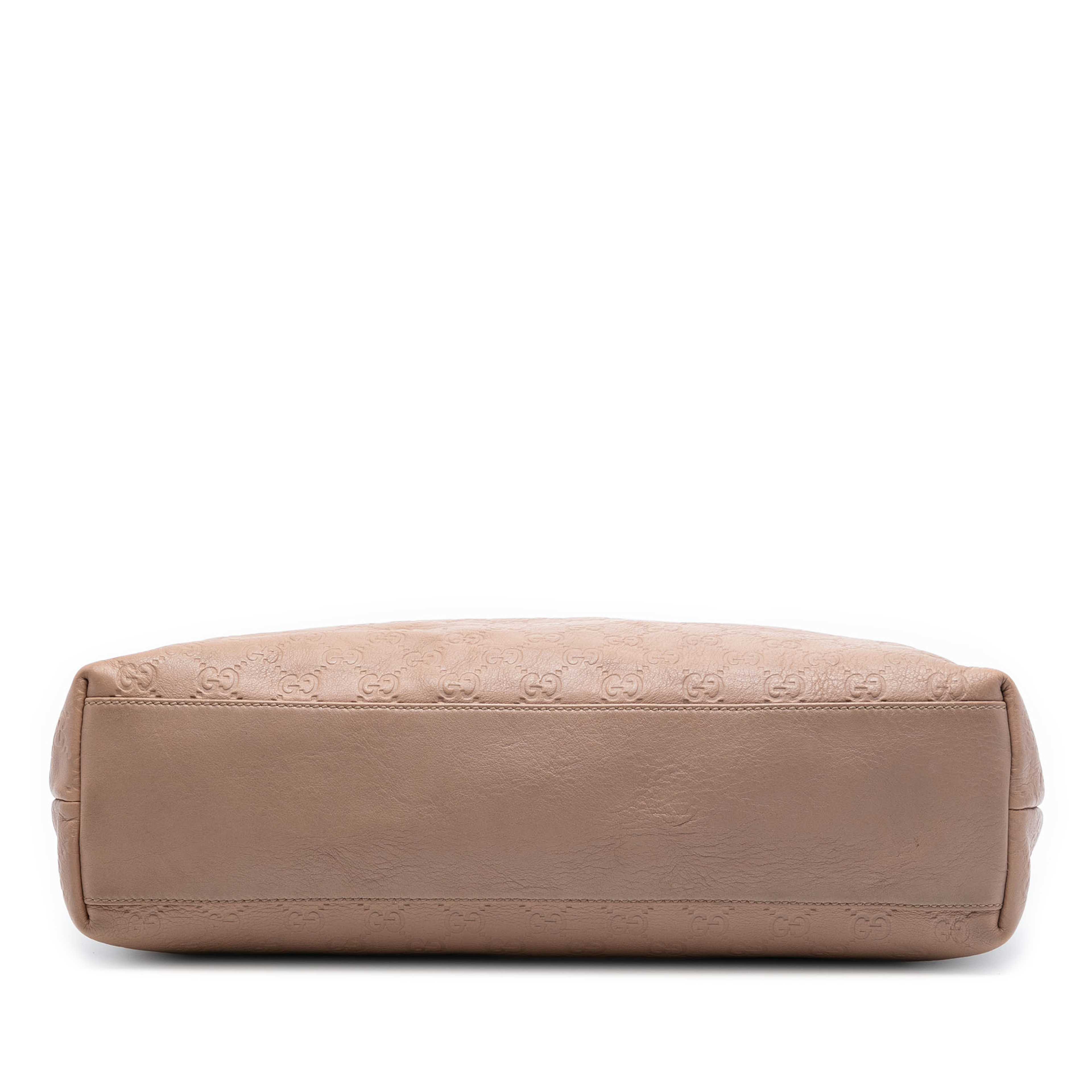 Gucci Medium Guccissima Tote, från Luxclusif, i färgen brun. Klicka för att öppna bilden i stort format