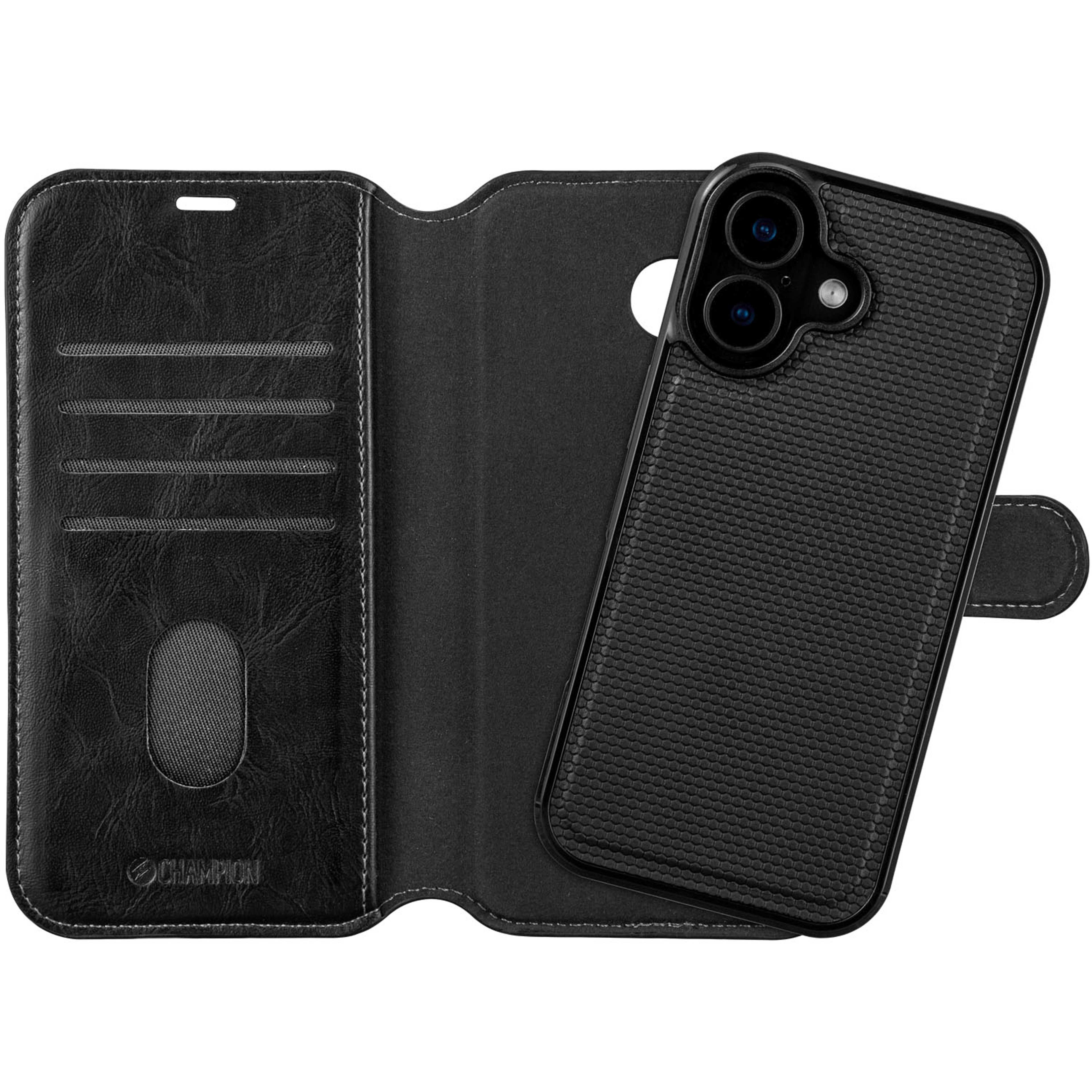 2-in-1 Slim Wallet Iphone 17, från Champion Nordic, i färgen svart. Klicka för att öppna bilden i stort format