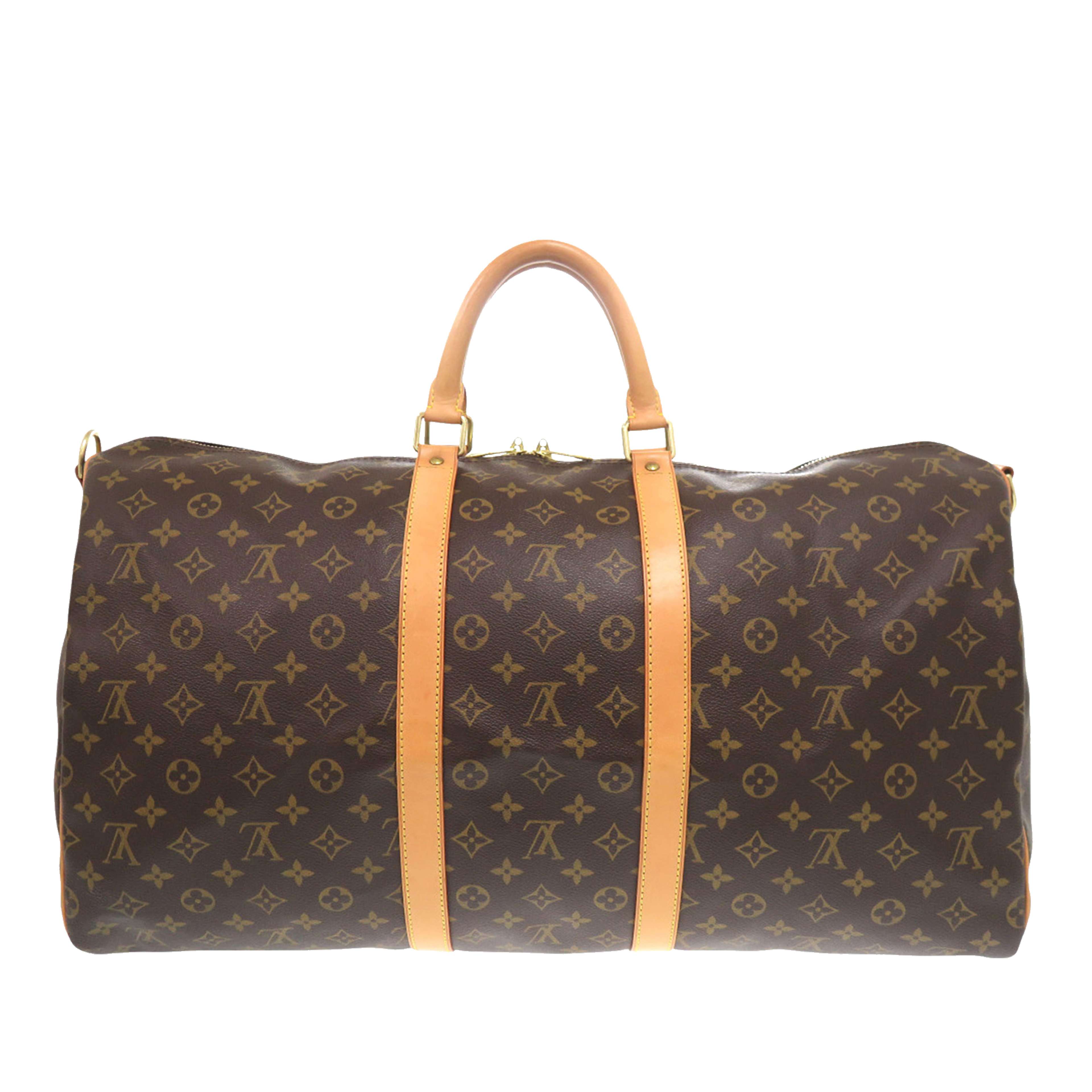 Louis Vuitton Monogram Keepall Bandouliere 55, från Luxclusif, i färgen brown. Klicka för att öppna bilden i stort format