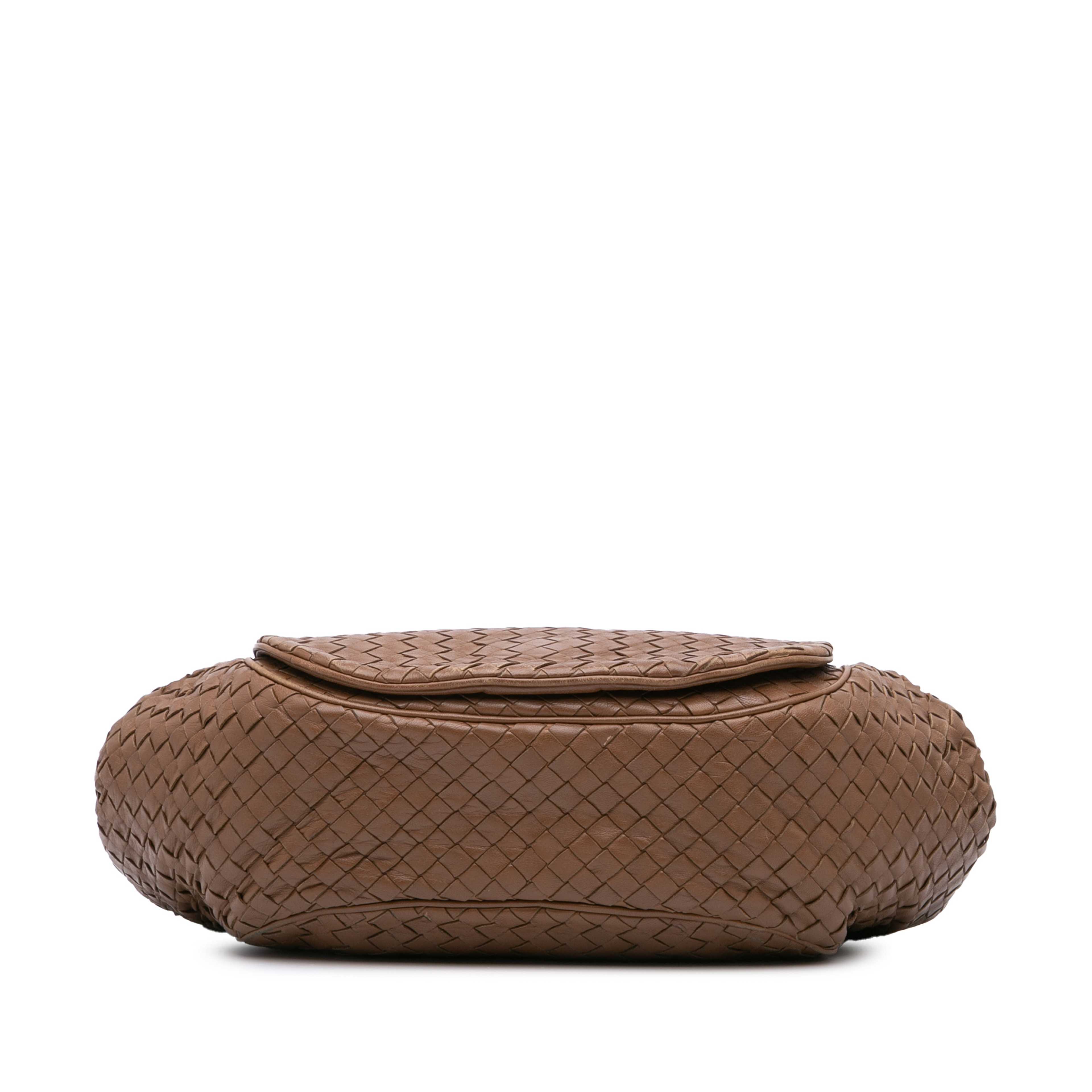 Bottega Veneta Nappa Intrecciato Flap Crossbody