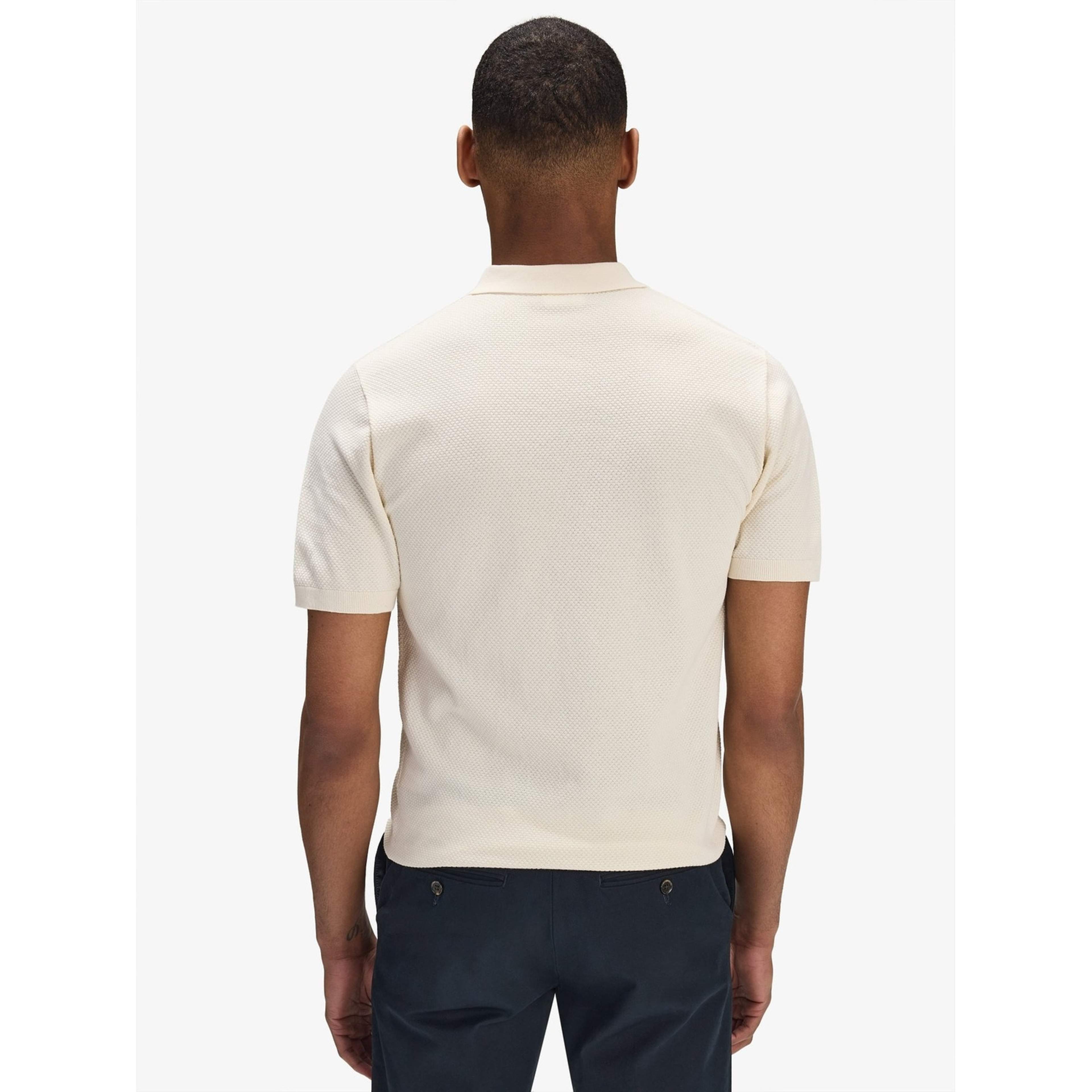Cotton Texture Knitted Ss Polo Sweater (vincent)