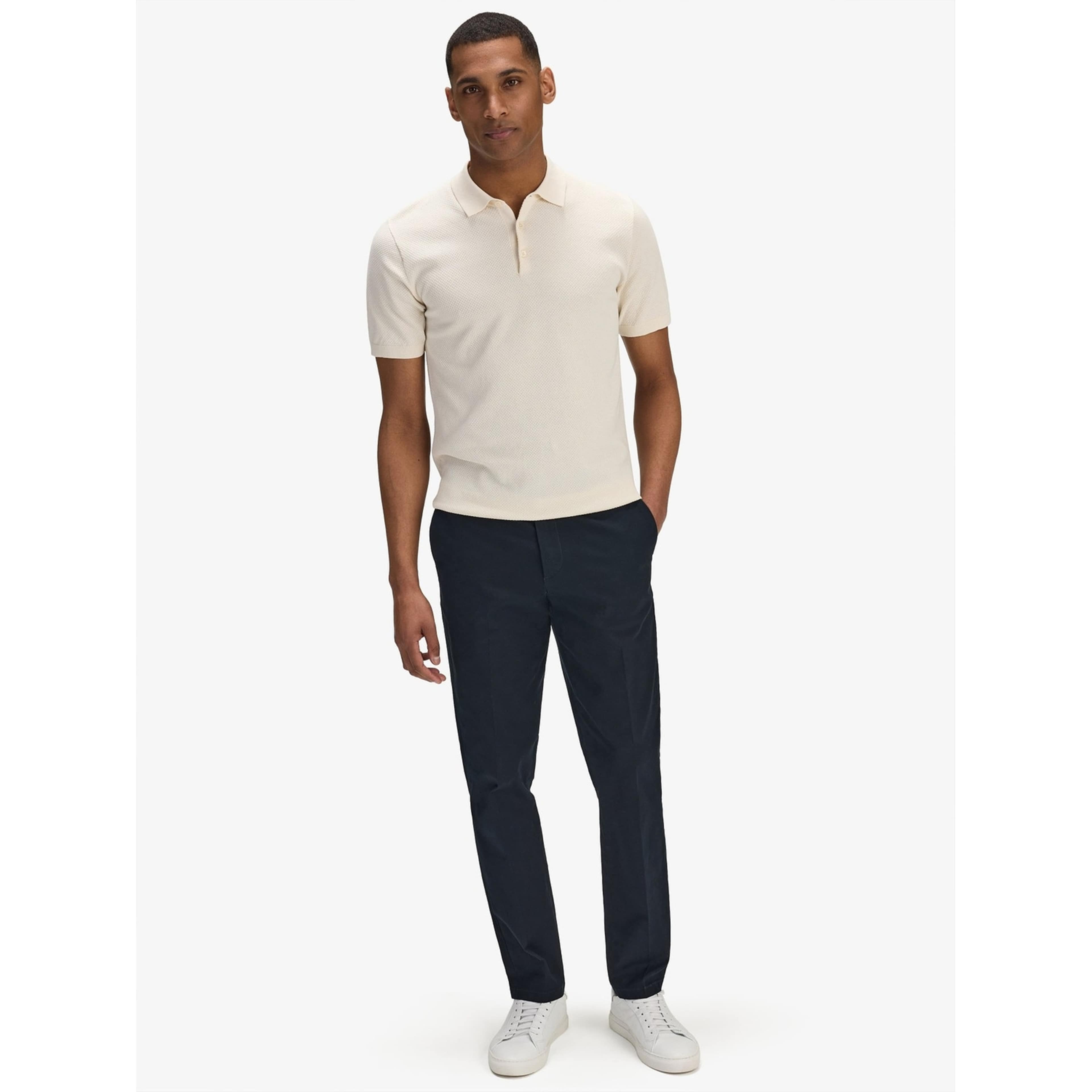 Cotton Texture Knitted Ss Polo Sweater (vincent)