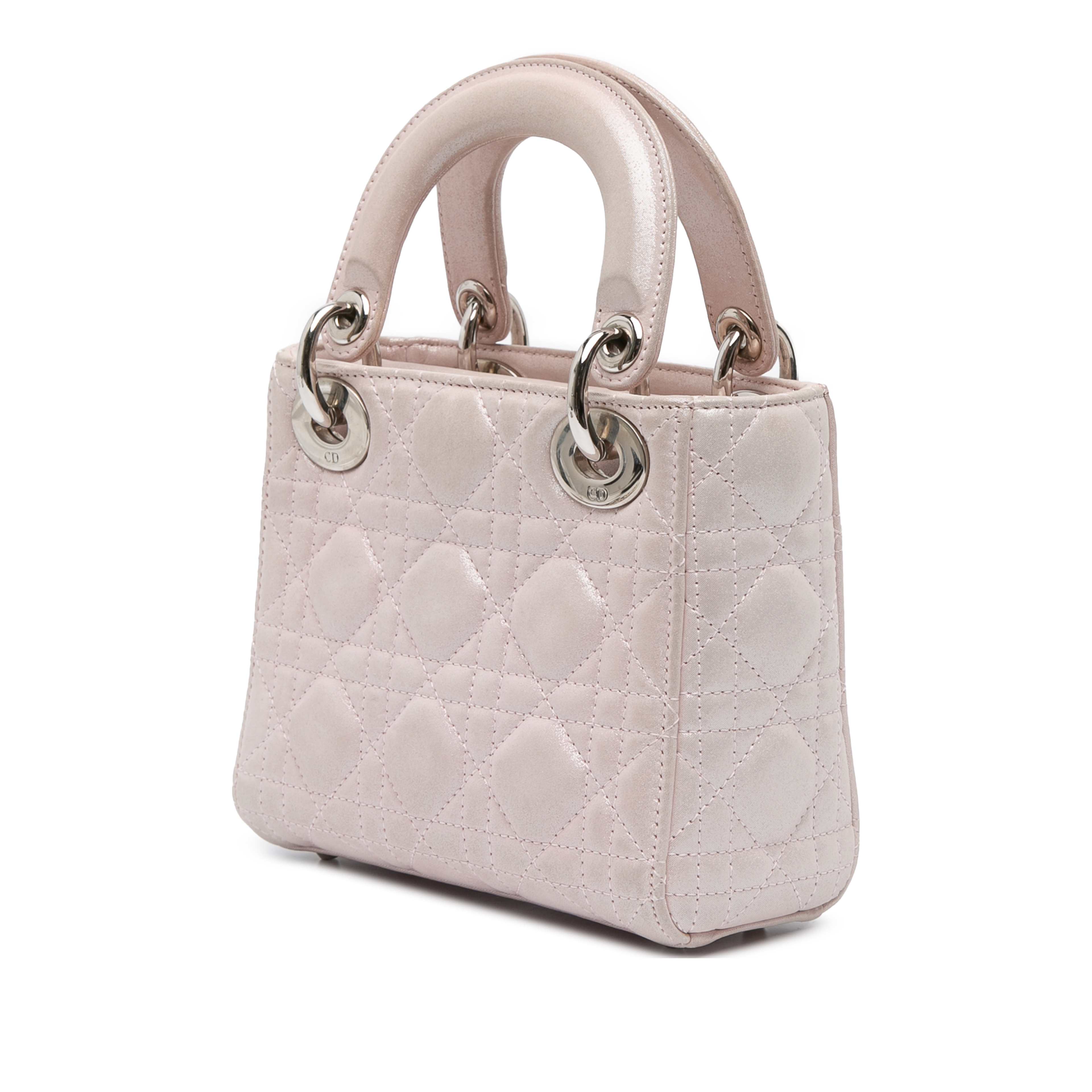Dior Mini Satin Cannage Lady Dior