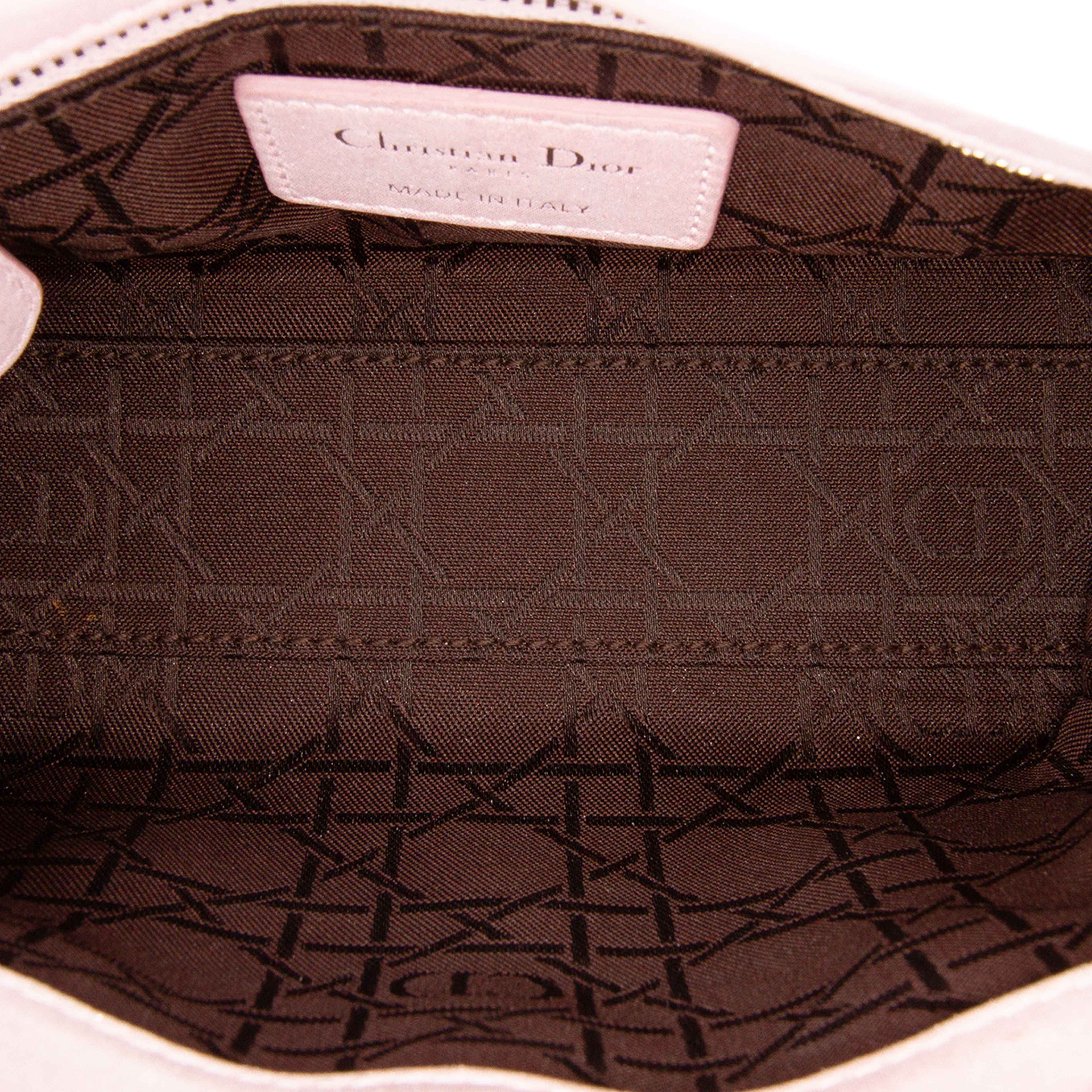 Dior Mini Satin Cannage Lady Dior