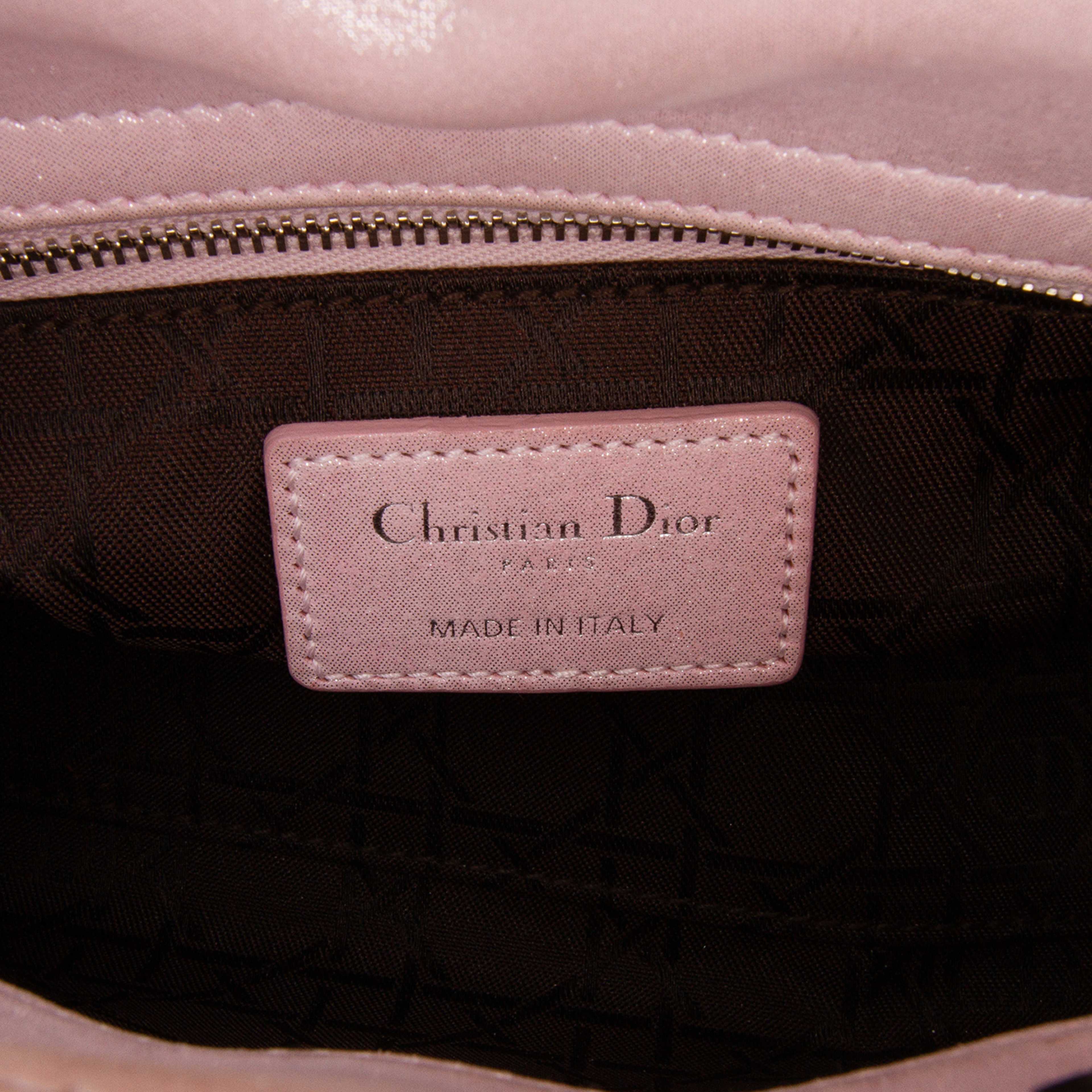 Dior Mini Satin Cannage Lady Dior