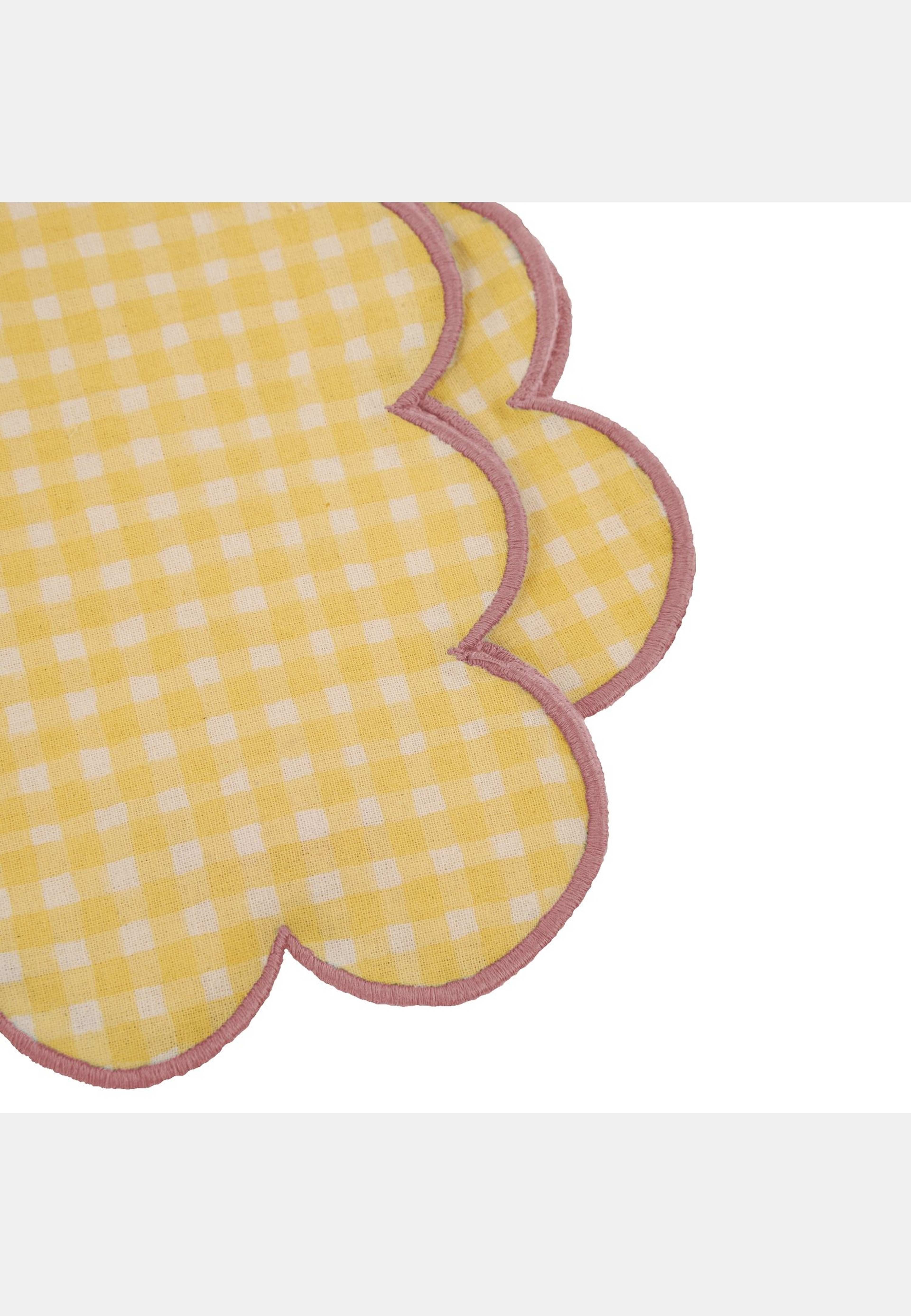 Vichy Servett - 45x45 Cm, från Pick A Poppy, i färgen yellow. Klicka för att öppna bilden i stort format