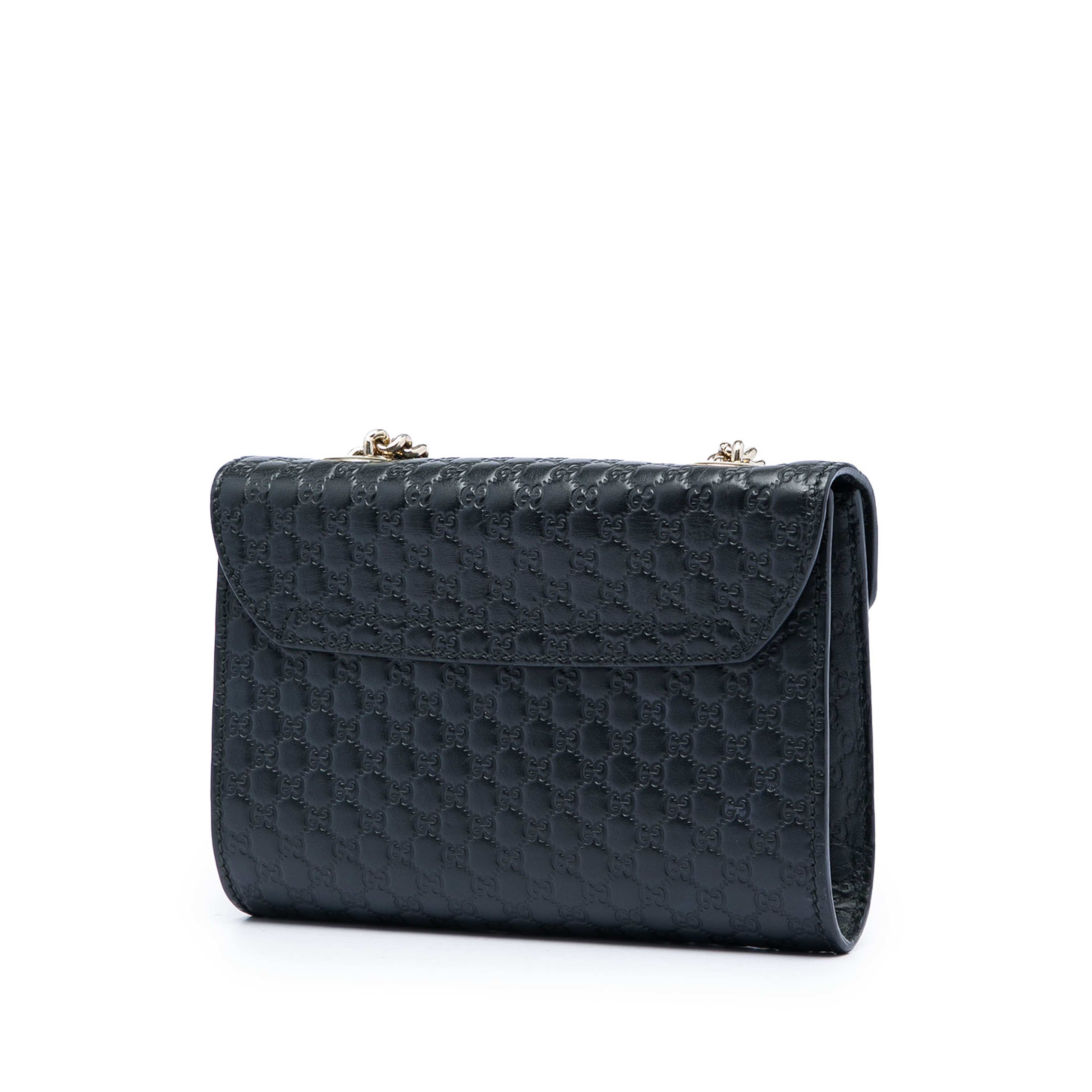 Gucci Mini Microguccissima Emily Crossbody, från Luxclusif, i färgen svart. Klicka för att öppna bilden i stort format