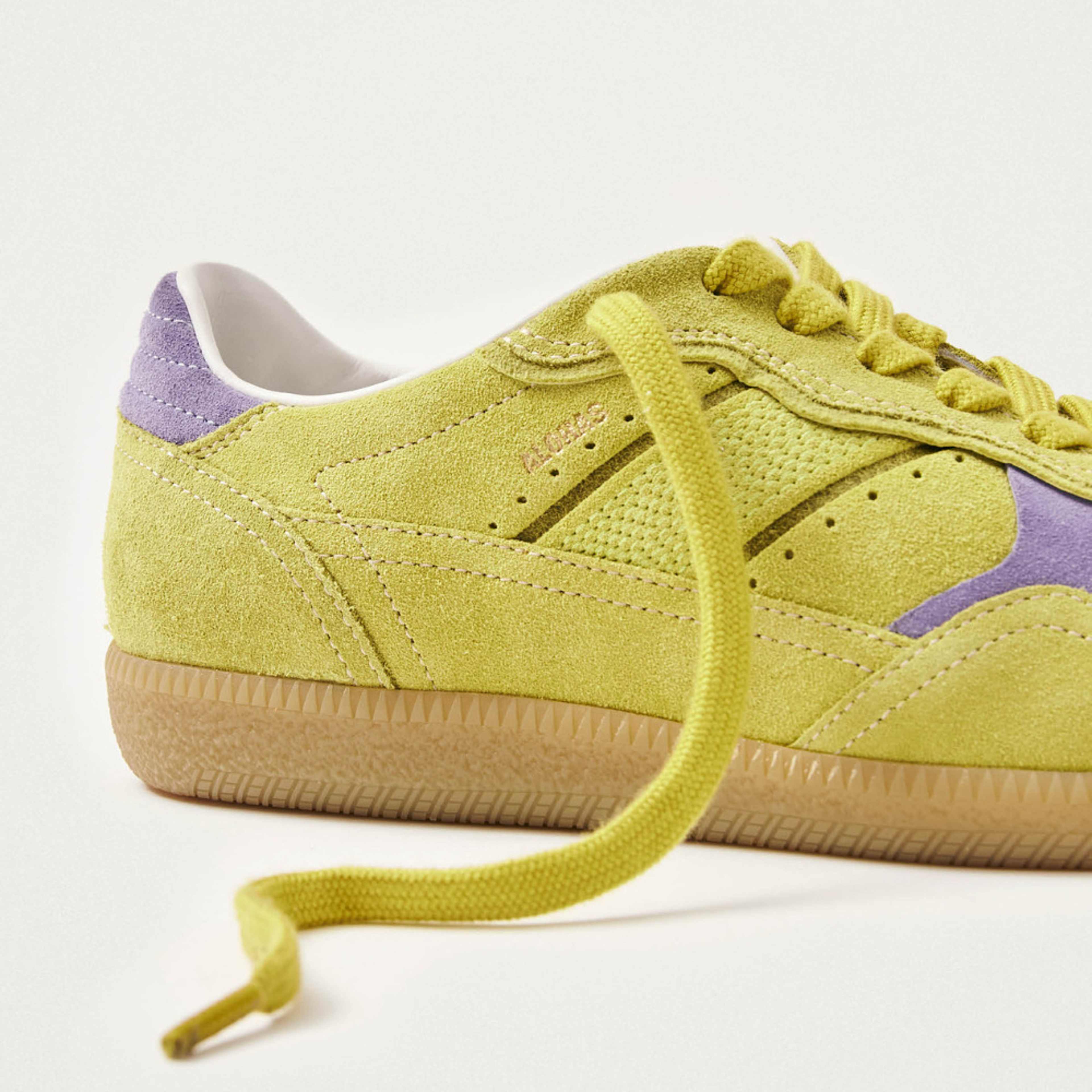 Tb.490 Rife Acid Green Leather Sneakers