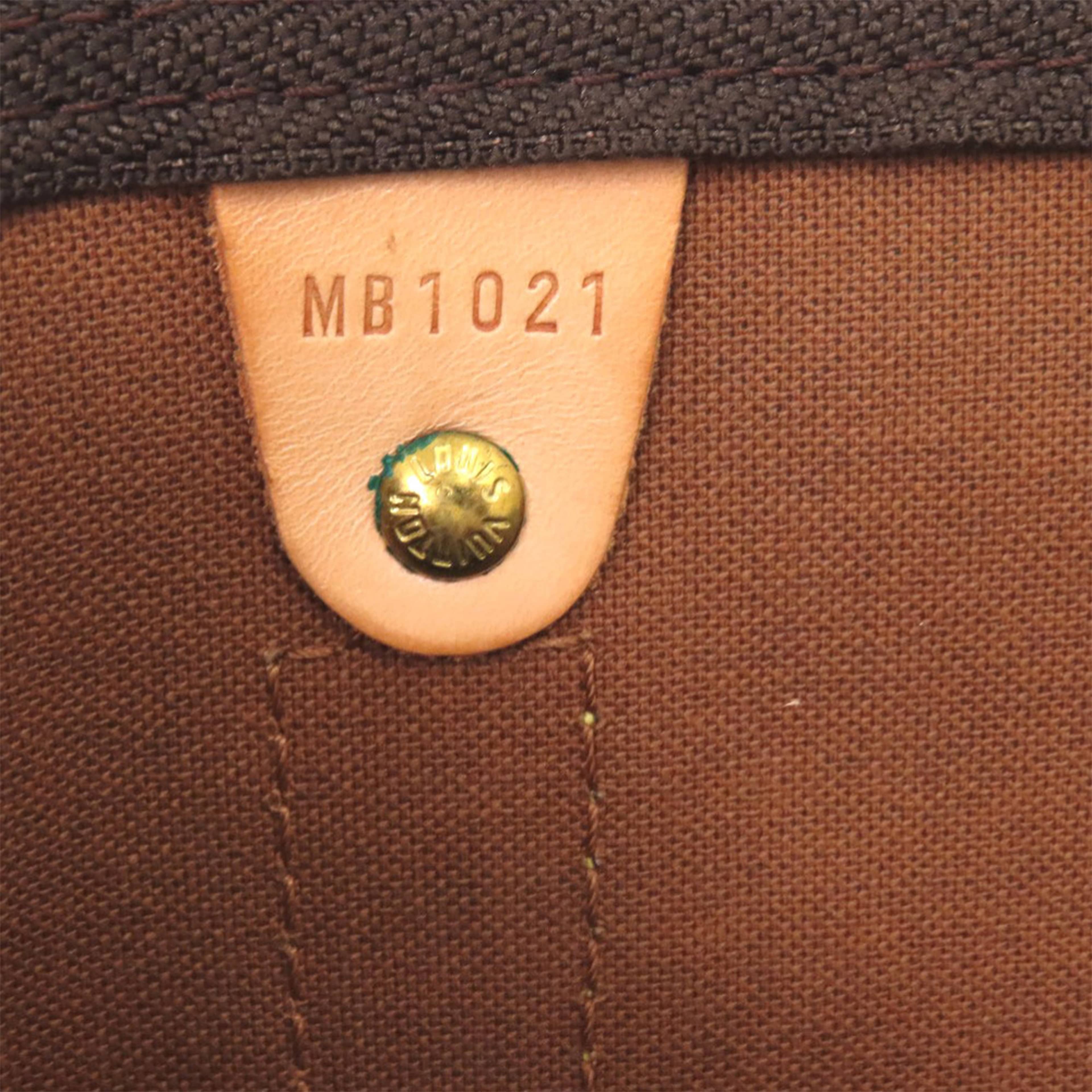 Louis Vuitton Monogram Keepall Bandouliere 55, från Luxclusif, i färgen brown. Klicka för att öppna bilden i stort format