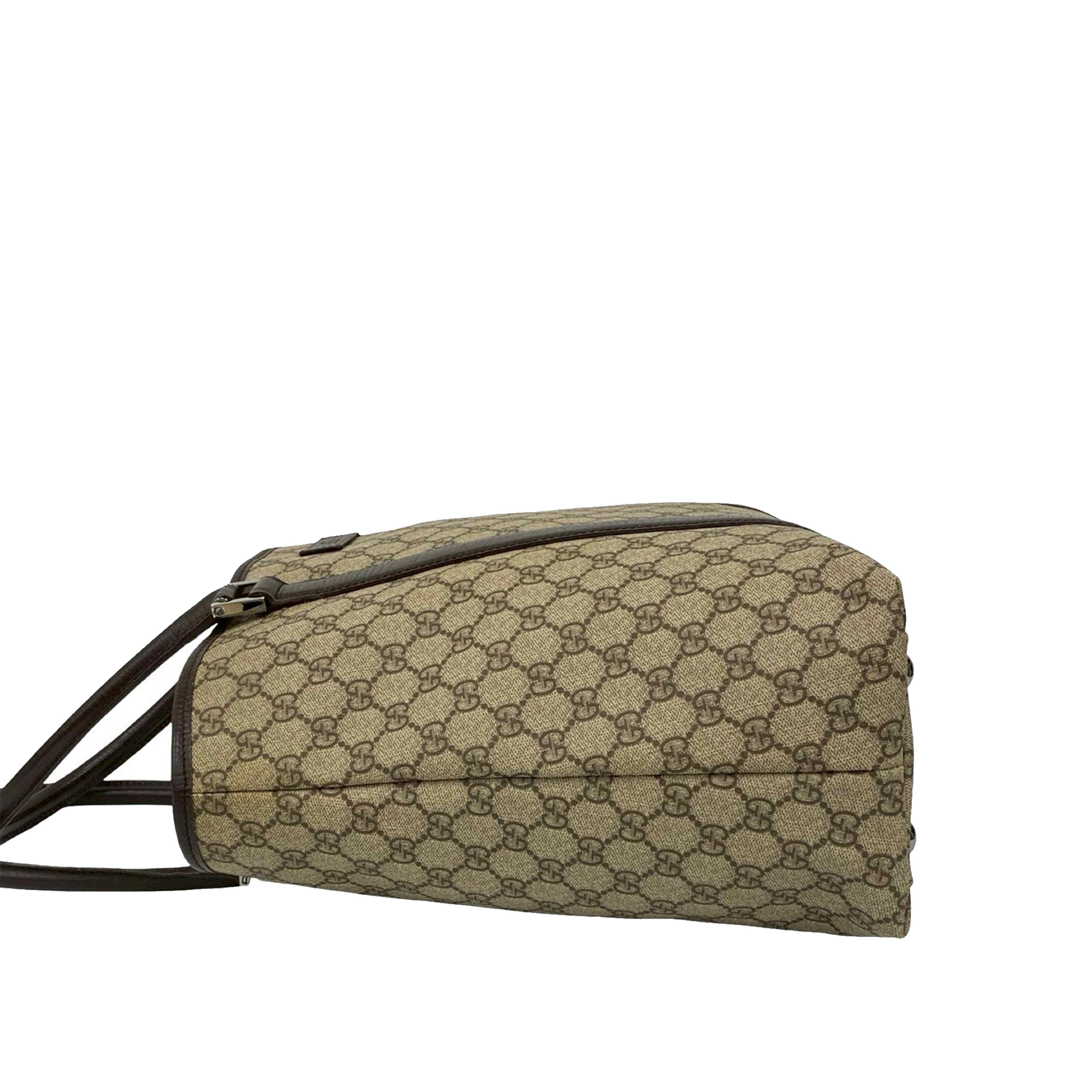 Gucci Gg Supreme Tote, från Luxclusif, i färgen brown. Klicka för att öppna bilden i stort format