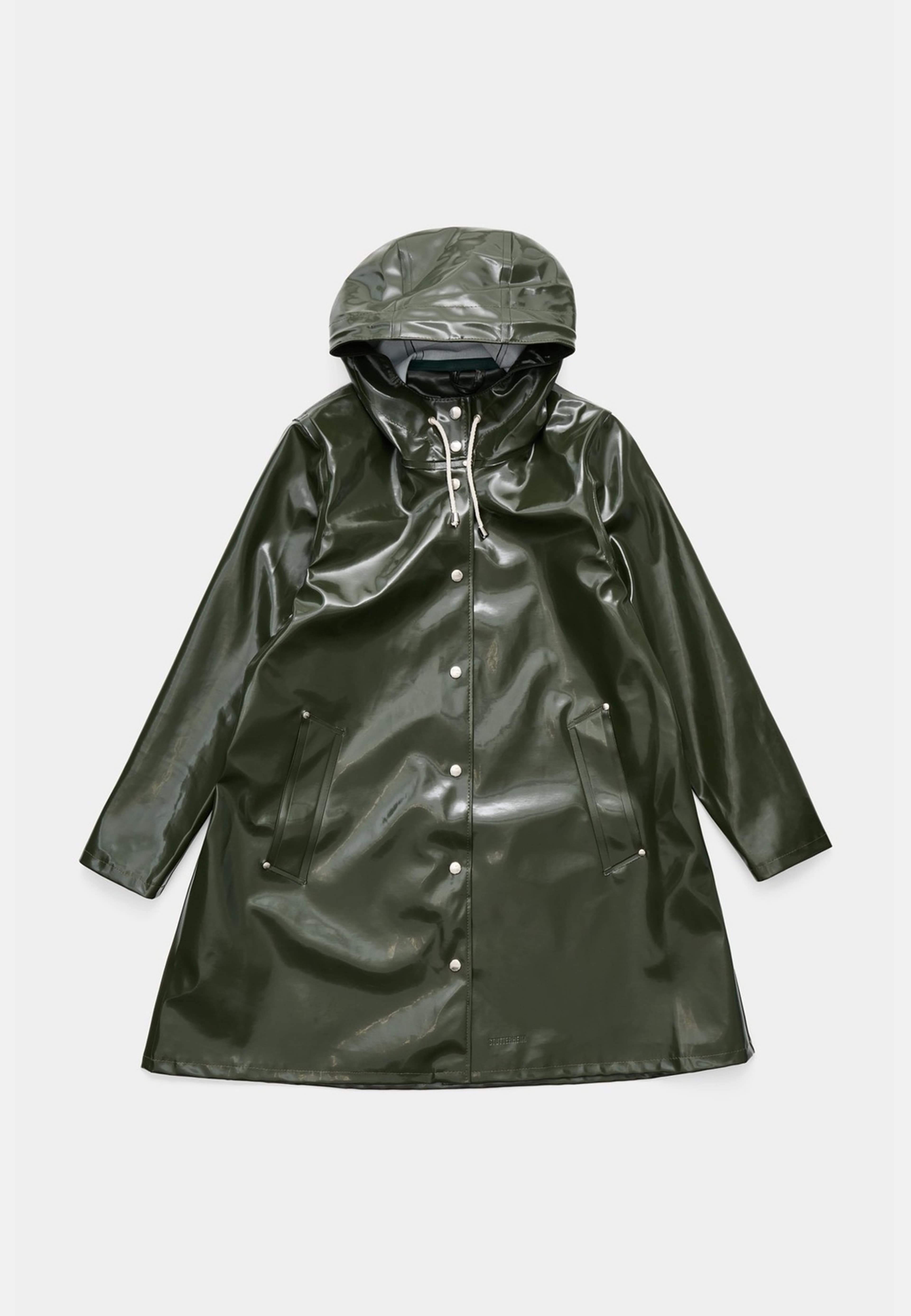 Mosebacke Opal Raincoat, från Stutterheim, i färgen green. Klicka för att öppna bilden i stort format