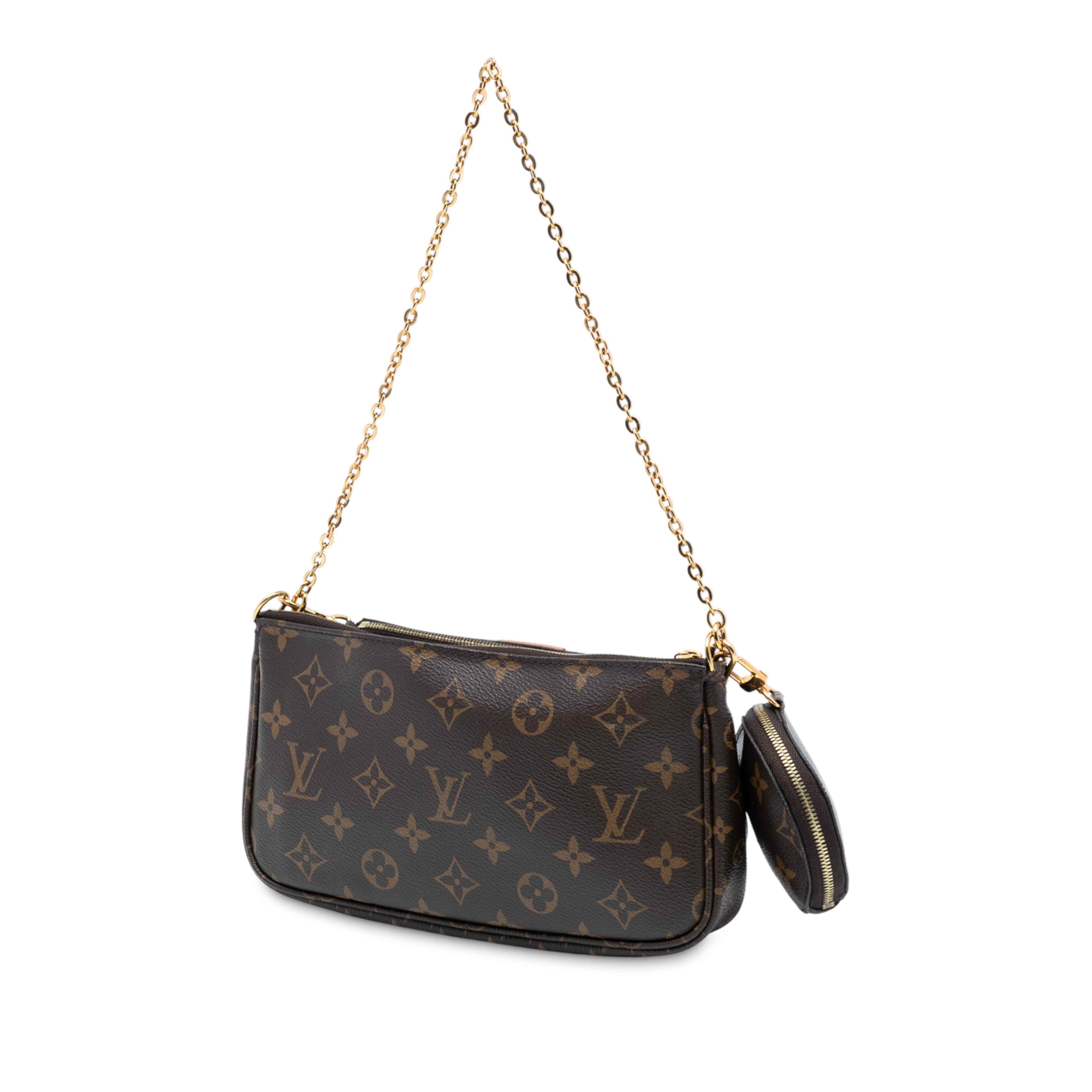 Louis Vuitton Monogram Multi Pochette Accessoires, från Luxclusif, i färgen brun. Klicka för att öppna bilden i stort format