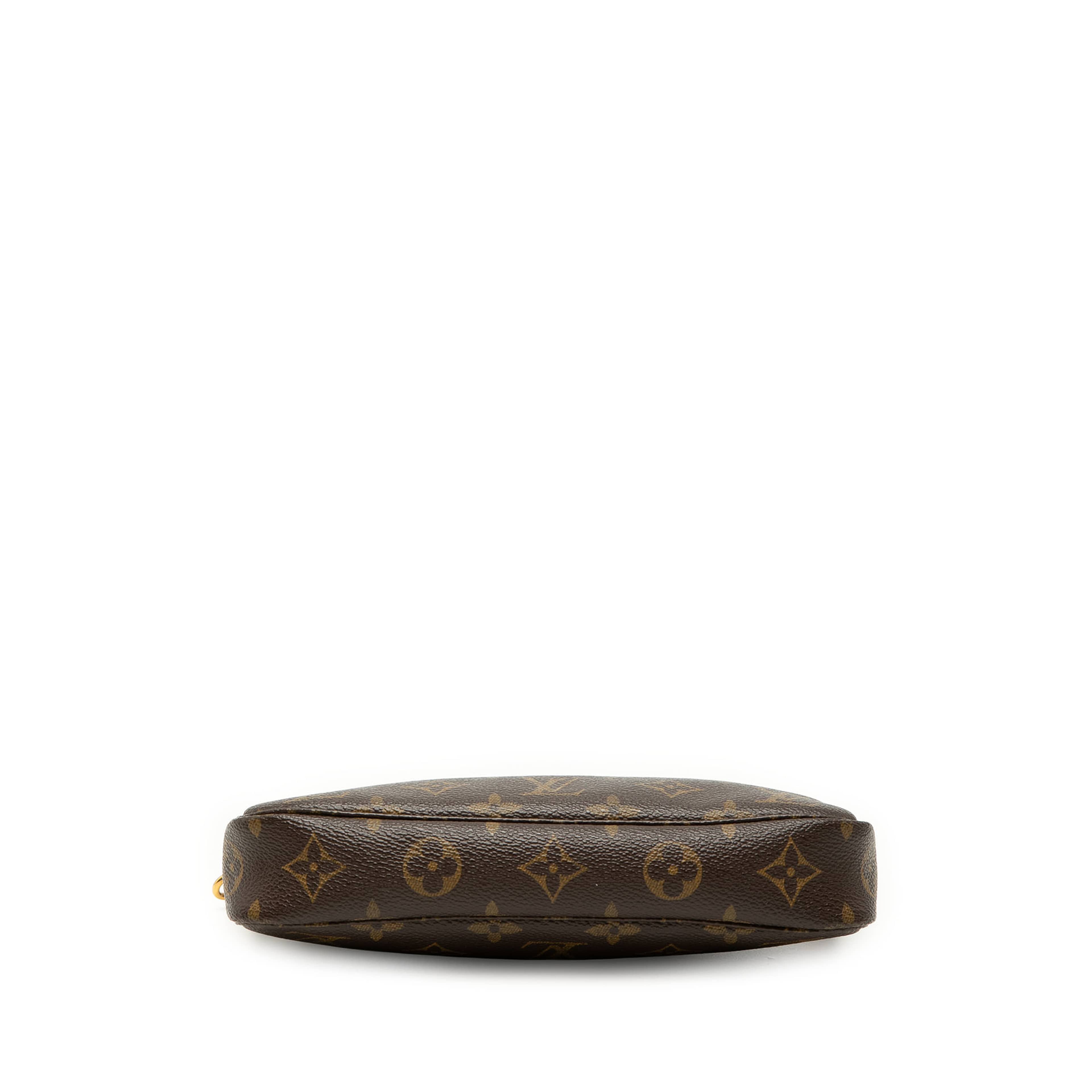 Louis Vuitton Monogram Pochette Accessoires, från Luxclusif, i färgen brun. Klicka för att öppna bilden i stort format
