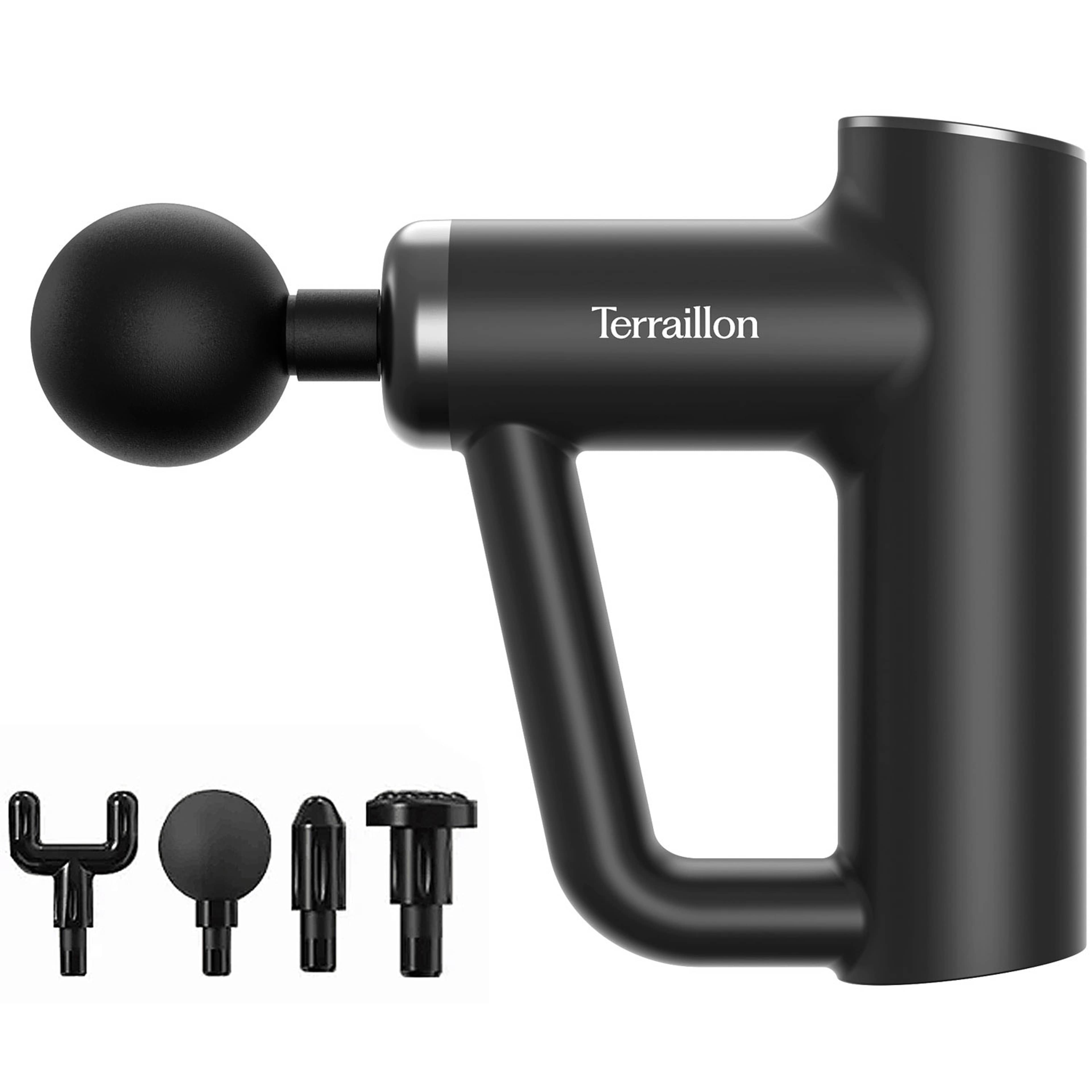 Massagepistol Fitness Massager 4st Tillbehör & Usb-c, från Terraillon, i färgen svart. Klicka för att öppna bilden i stort format