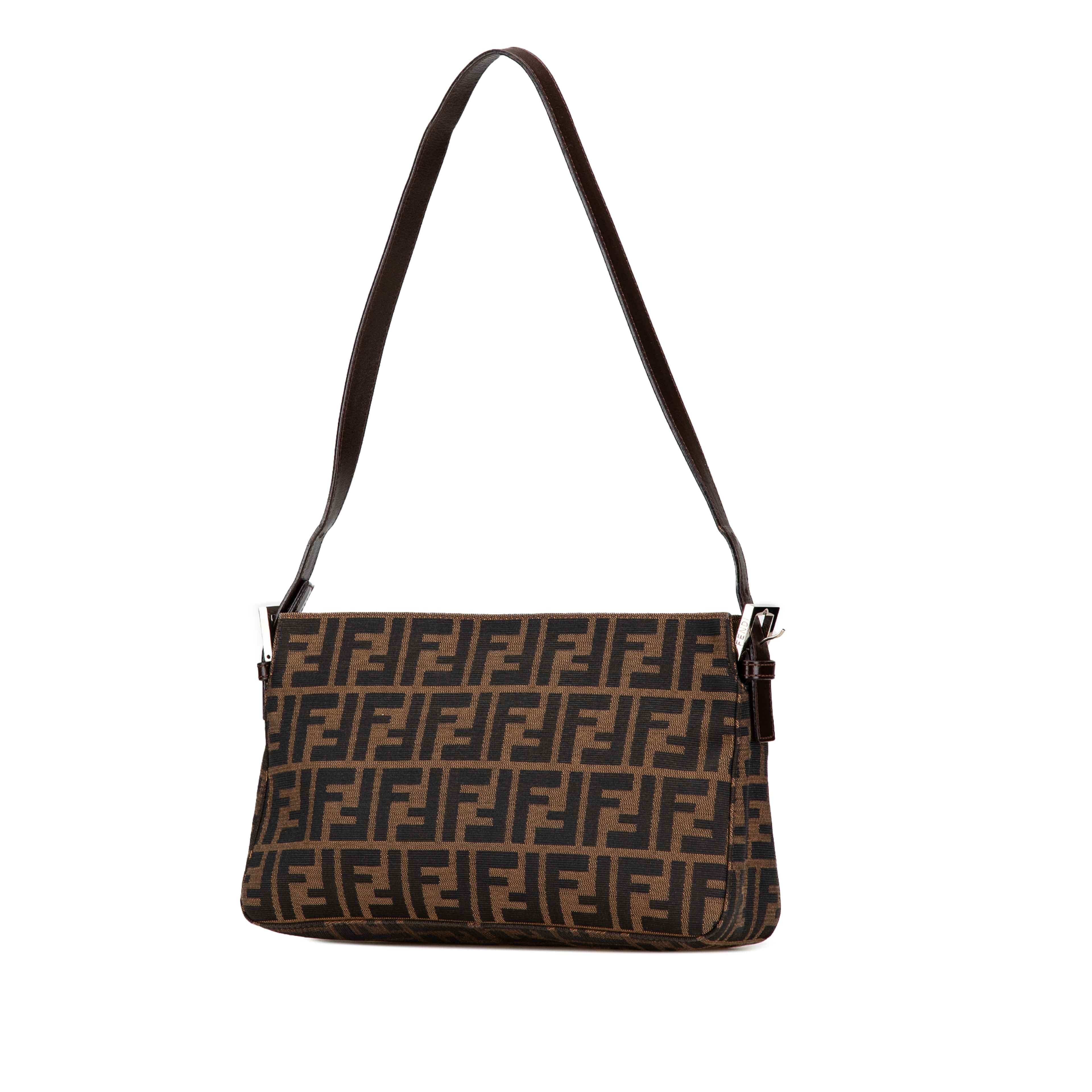 Fendi Zucca Canvas Shoulder Bag
