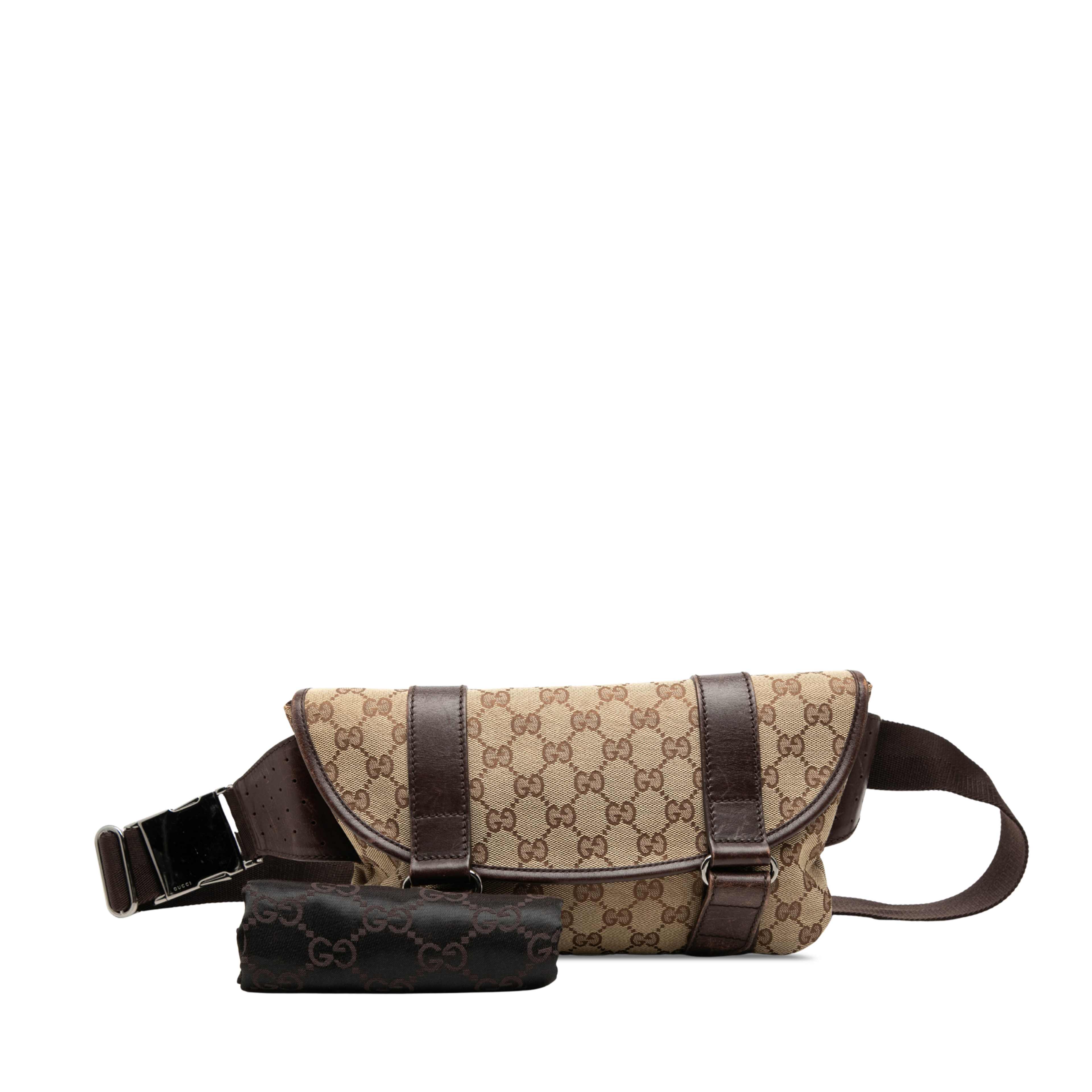 Gucci Gg Canvas Belt Bag, från Luxclusif, i färgen beige. Klicka för att öppna bilden i stort format