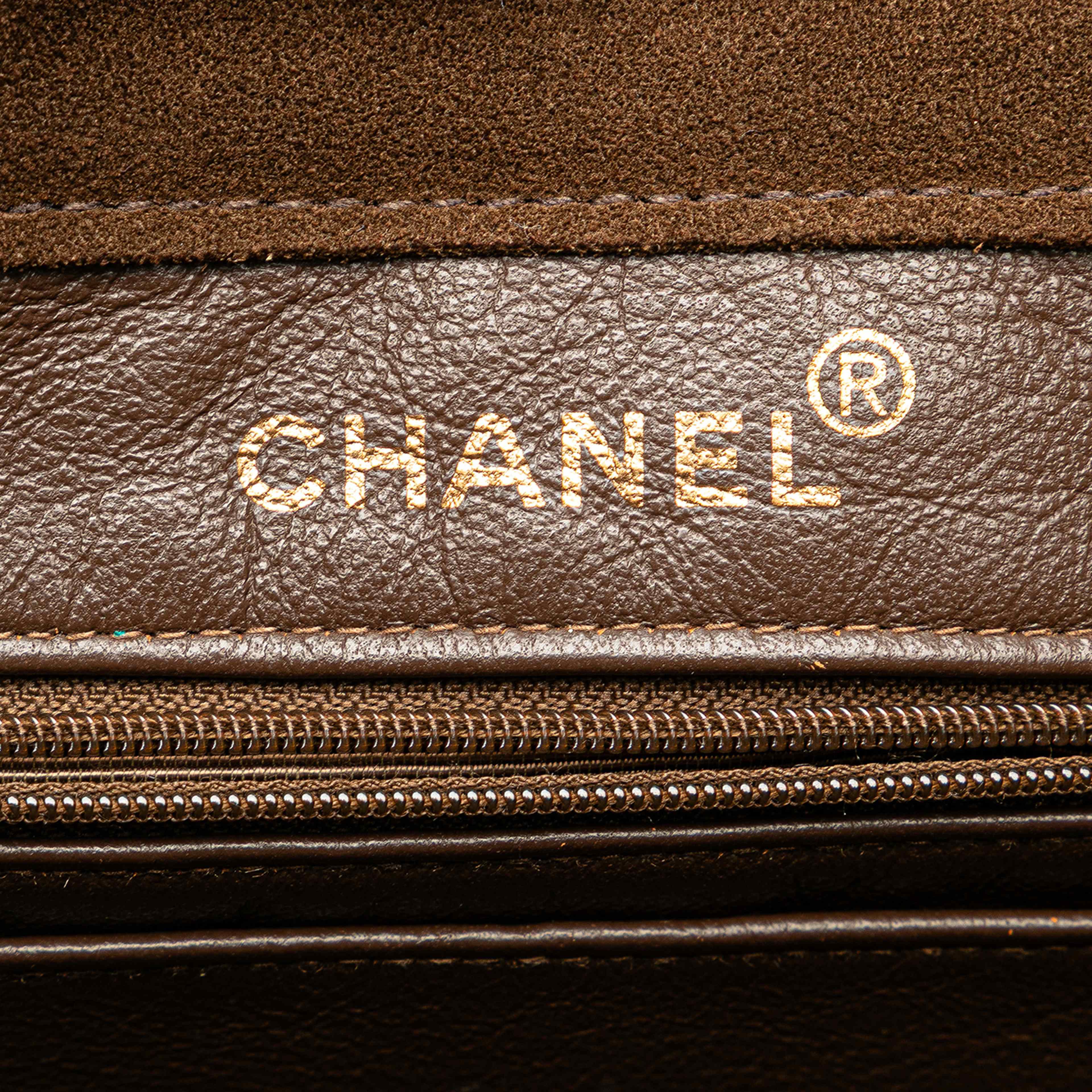 Chanel Suede Logo Strap Tote