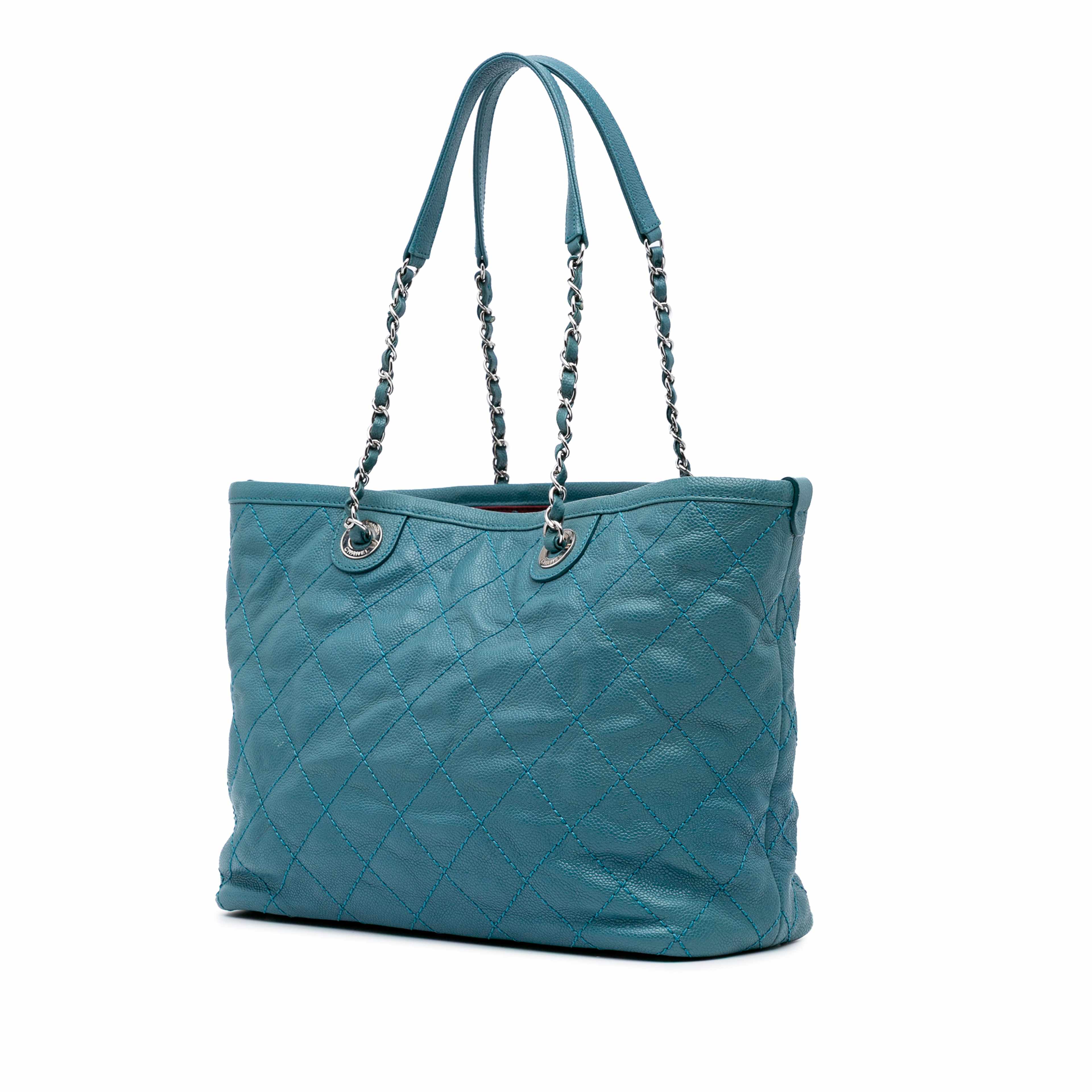 Chanel Small Quilted Caviar Daily Shopping Tote