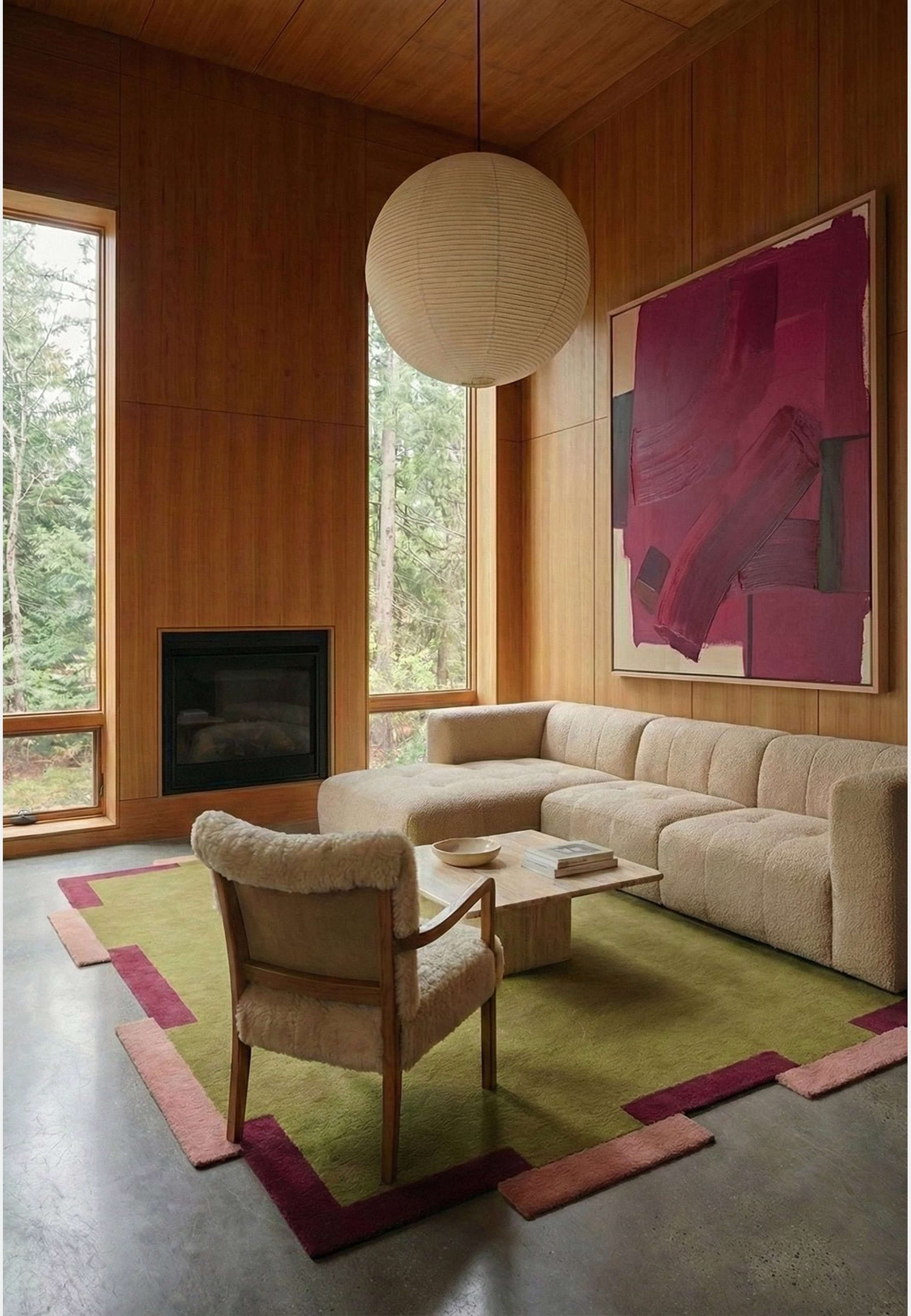 Ullmatta Teklan Fregio Olive Blush, från Layered, i färgen olive blush. Klicka för att öppna bilden i stort format