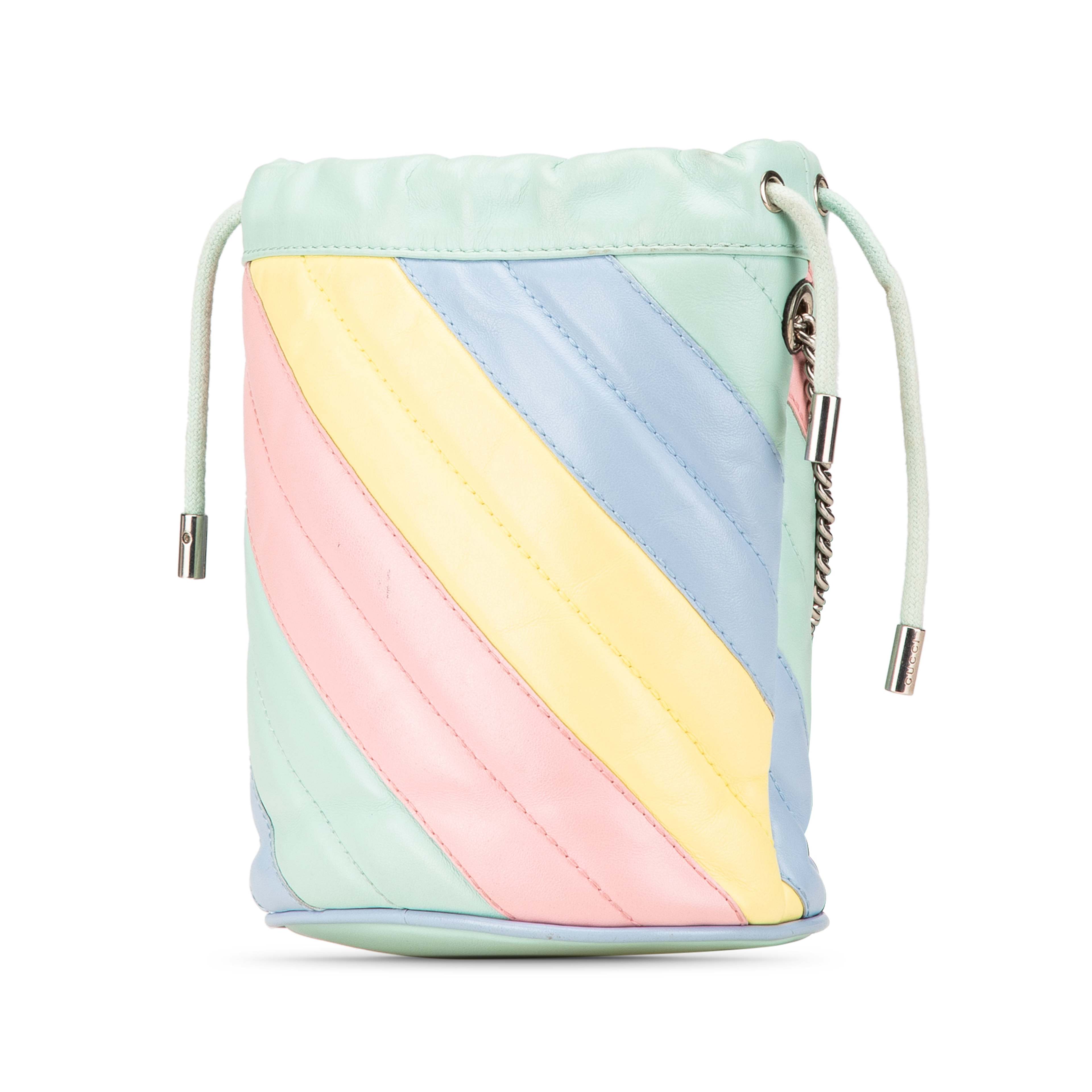 Gucci Mini Gg Marmont Diagonal Matelasse Leather 2.0 Bucket Bag