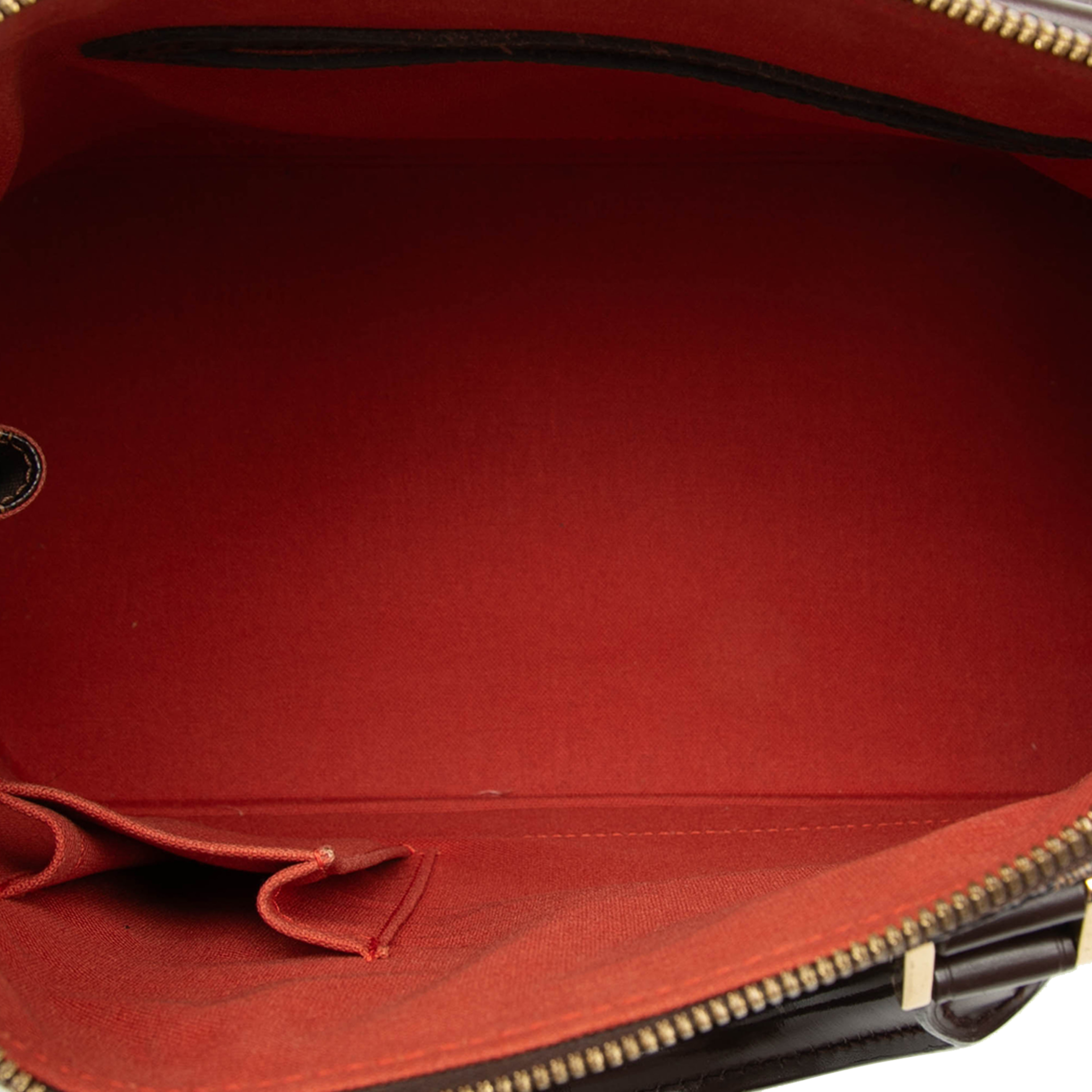 Louis Vuitton Damier Ebene Alma Pm, från Luxclusif, i färgen brown. Klicka för att öppna bilden i stort format