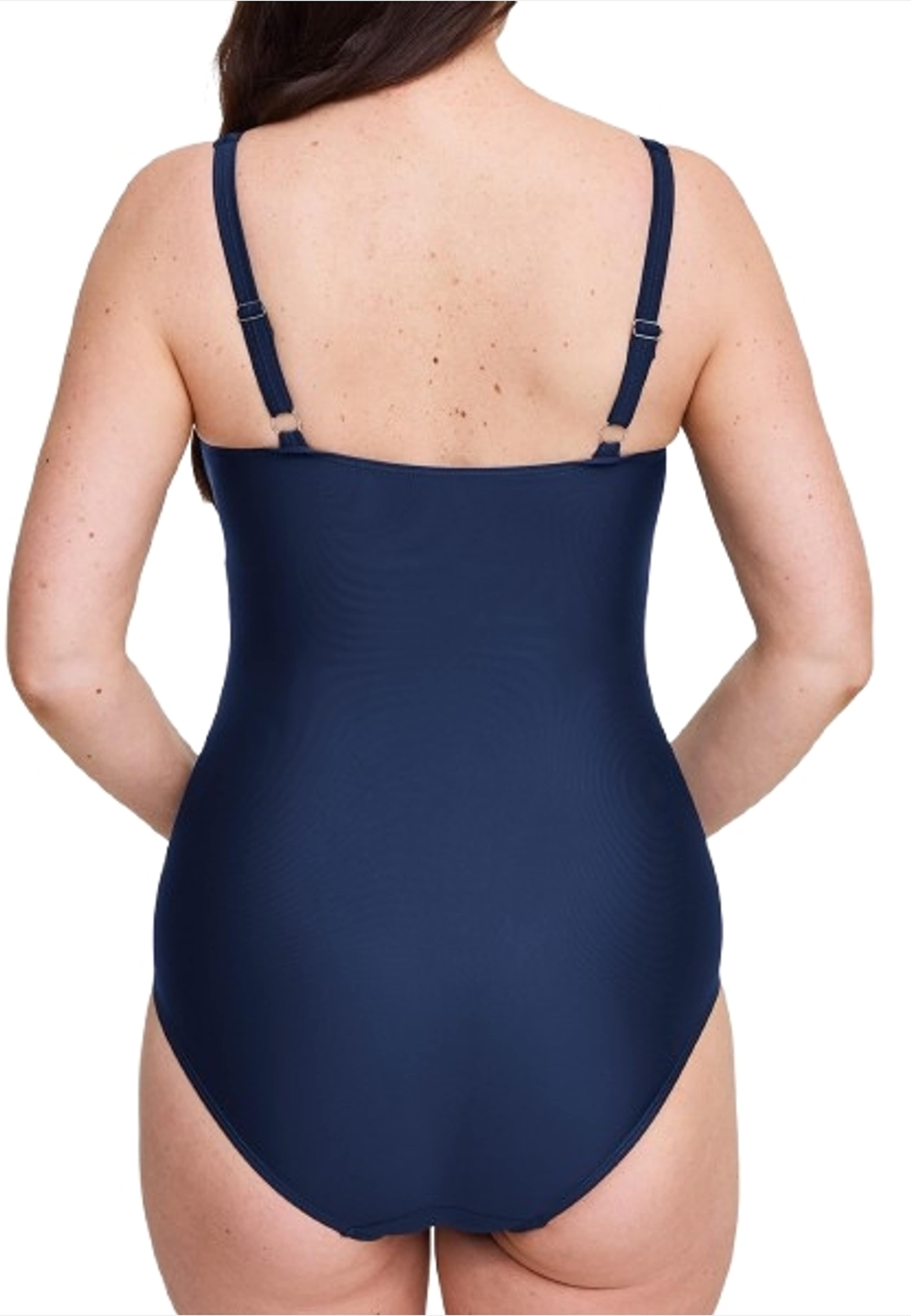 Capri Kanters Baddräkt, från Abecita by Swegmark, i färgen navy blue. Klicka för att öppna bilden i stort format