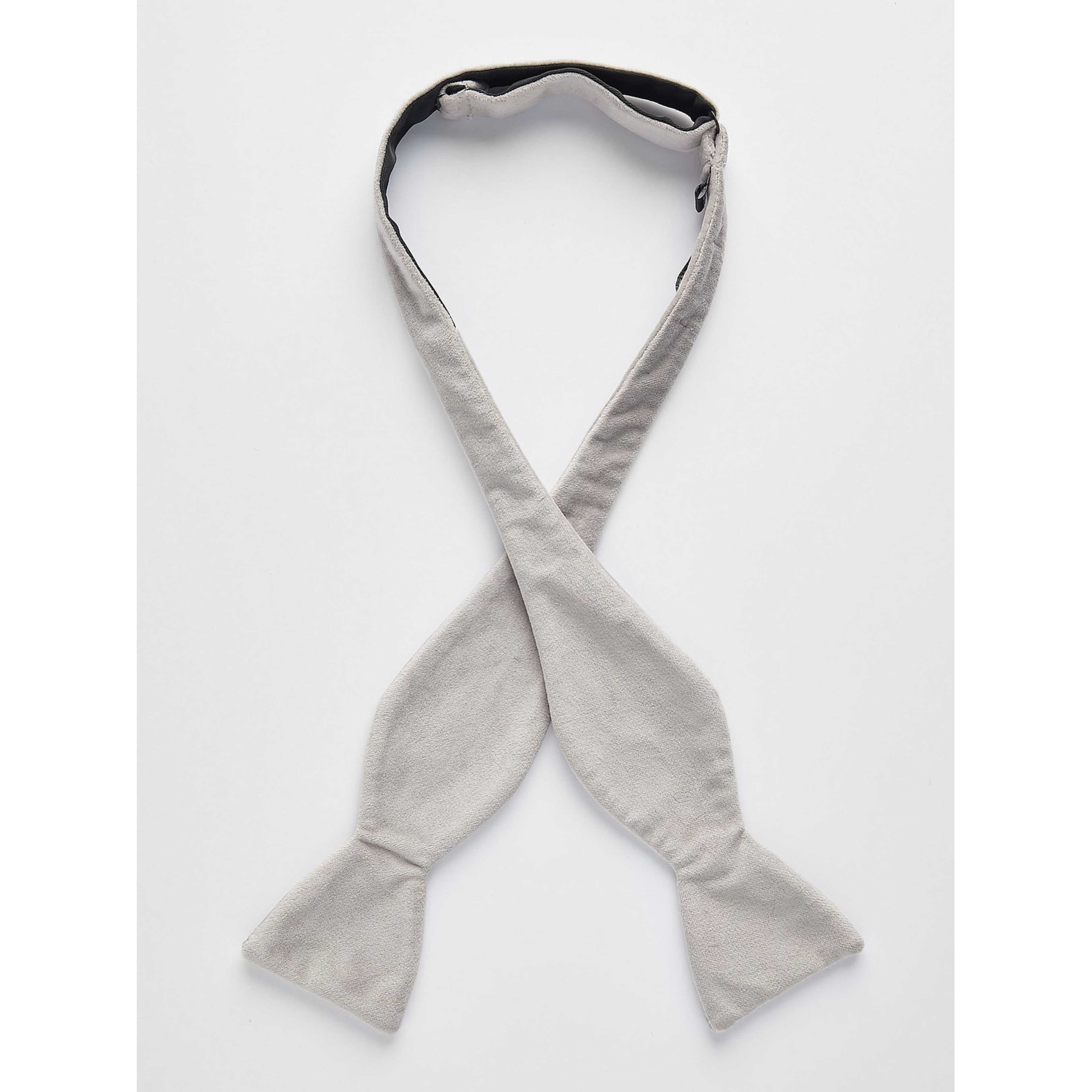 Self Tied Velvet Bow Tie
