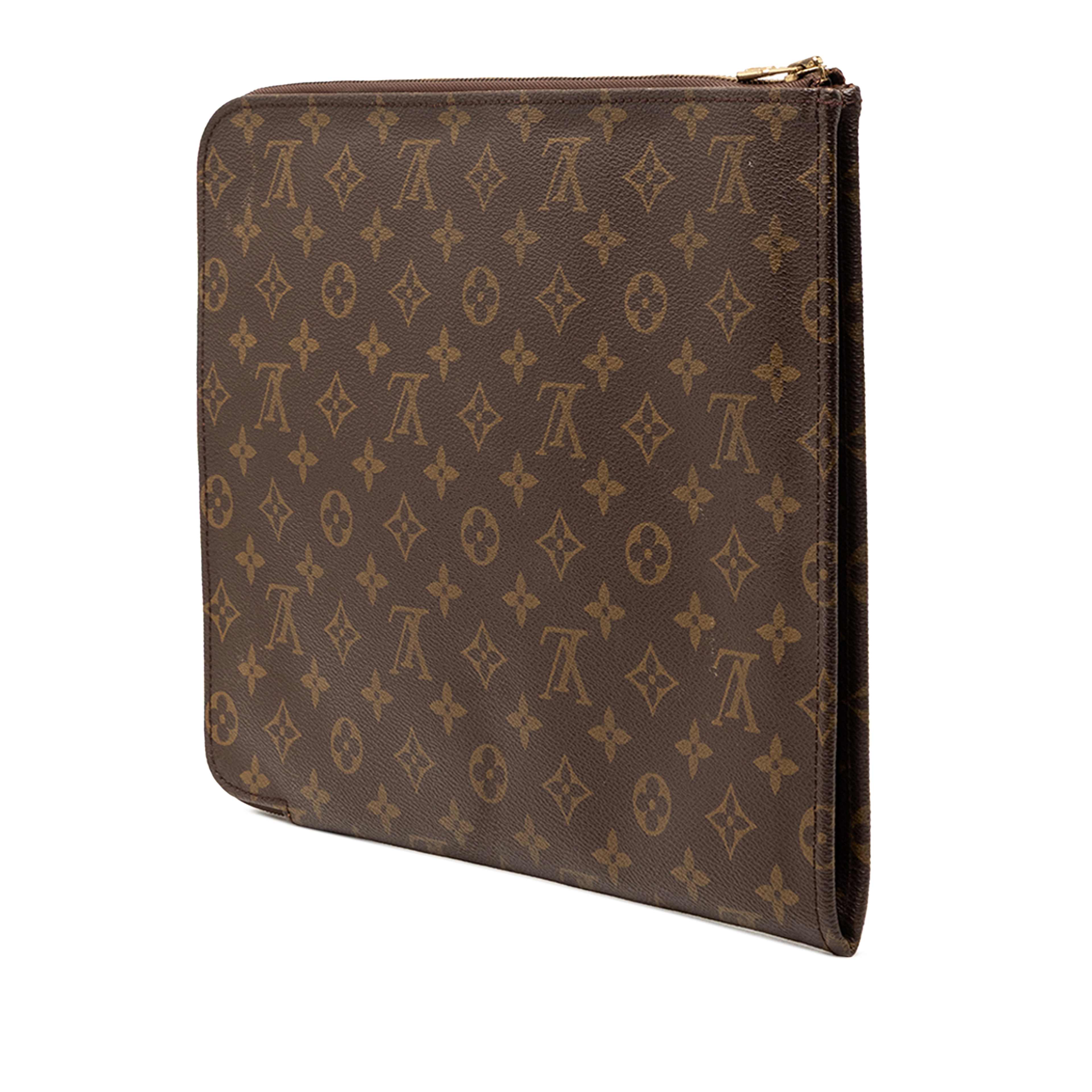 Louis Vuitton Monogram Poche Documents Portfolio 30, från Luxclusif, i färgen brun. Klicka för att öppna bilden i stort format