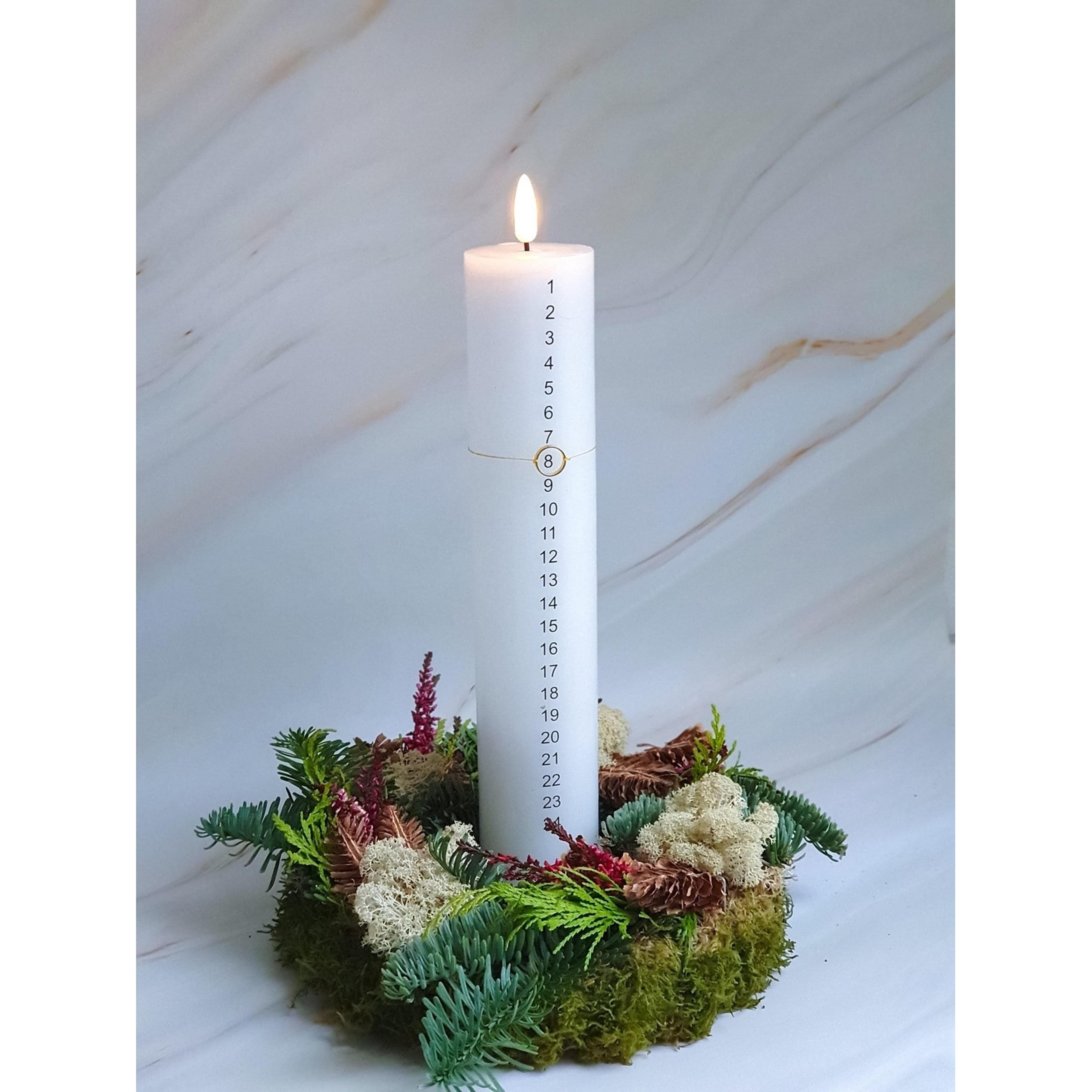 Luna Kalenderljus  Ø5 1st, från Led Nordic, i färgen white. Klicka för att öppna bilden i stort format