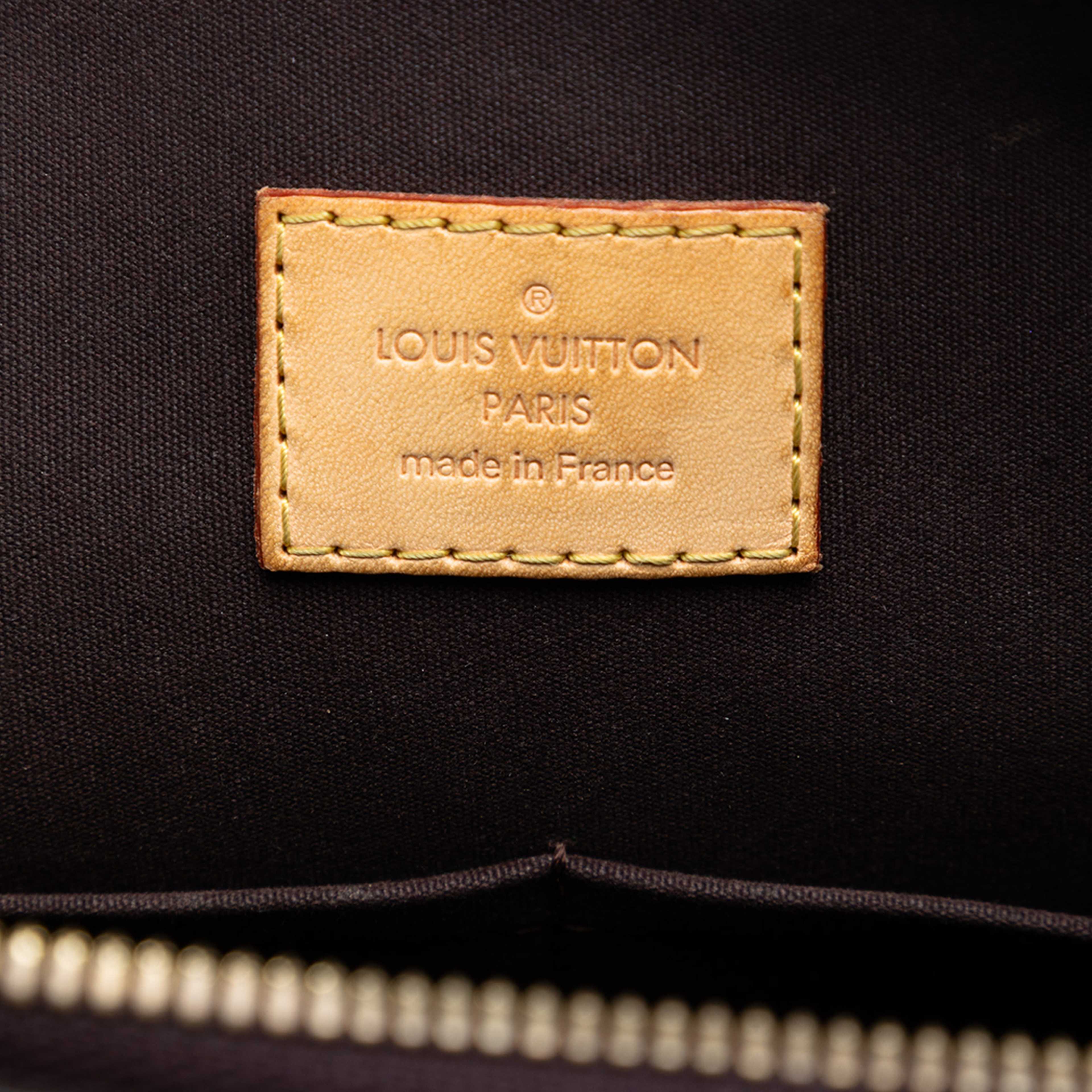 Louis Vuitton Monogram Vernis Alma Pm, från Luxclusif, i färgen plum. Klicka för att öppna bilden i stort format