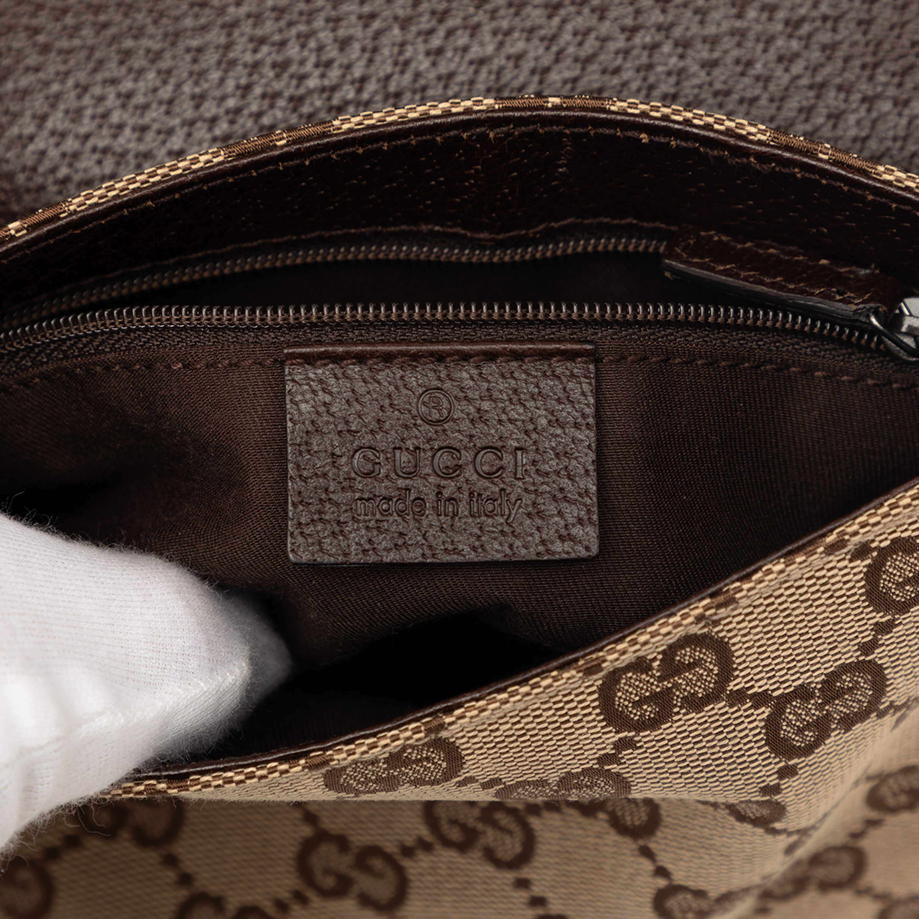 Gucci Gg Canvas Belt Bag, från Luxclusif, i färgen beige. Klicka för att öppna bilden i stort format