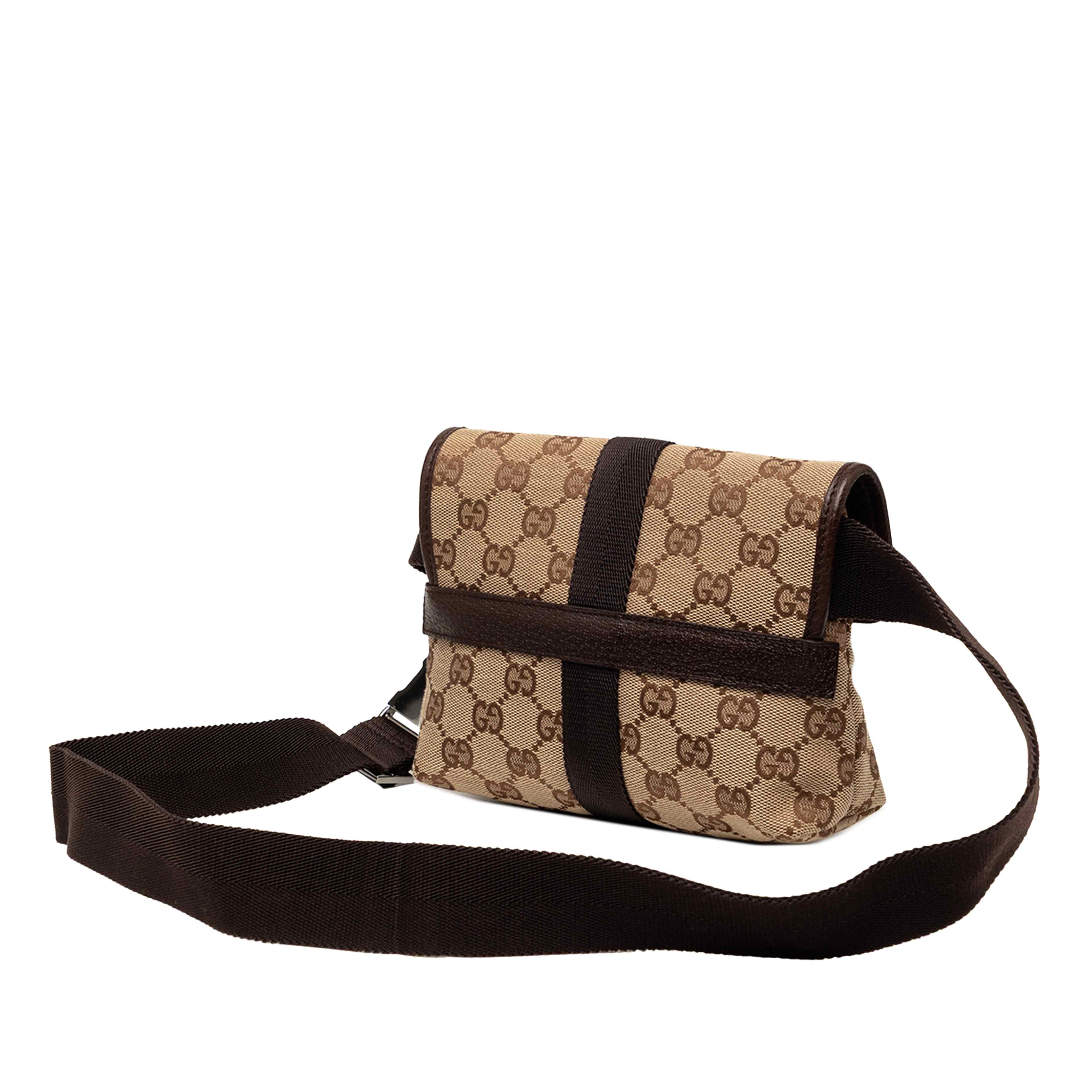 Gucci Gg Canvas Belt Bag, från Luxclusif, i färgen beige. Klicka för att öppna bilden i stort format