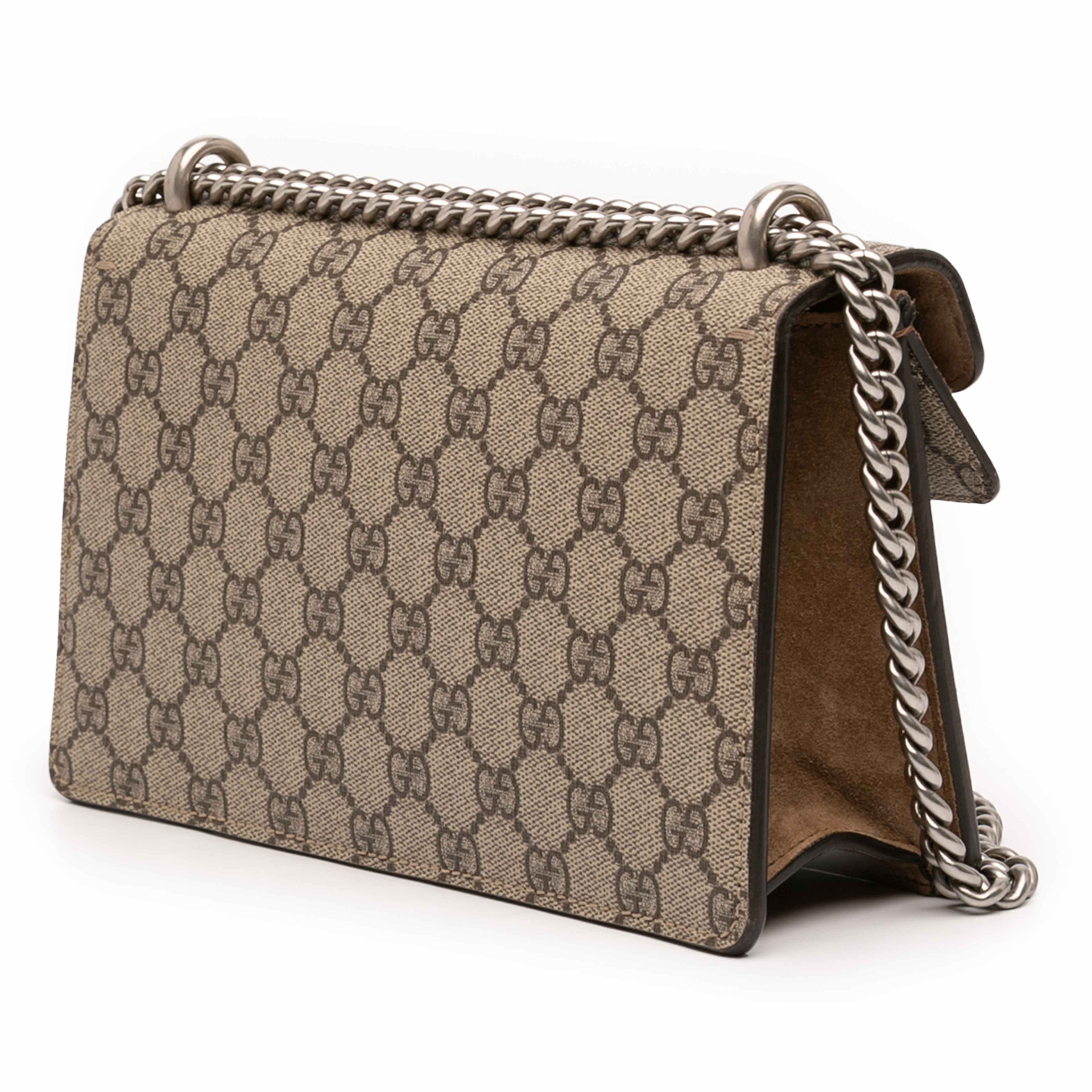 Gucci Medium Gg Supreme Dionysus Crossbody, från Luxclusif, i färgen beige. Klicka för att öppna bilden i stort format