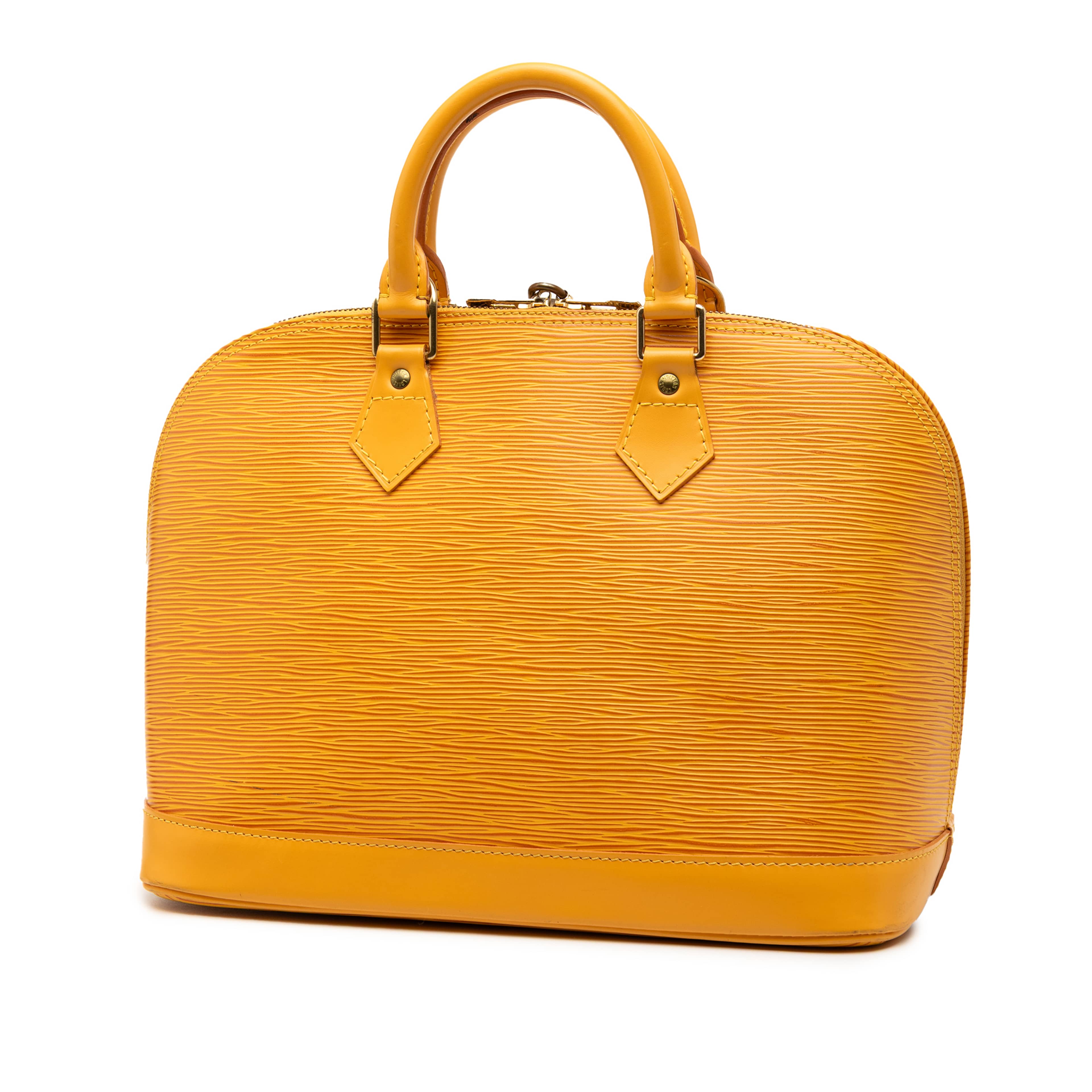 Louis Vuitton Epi Alma Pm, från Luxclusif, i färgen yellow. Klicka för att öppna bilden i stort format